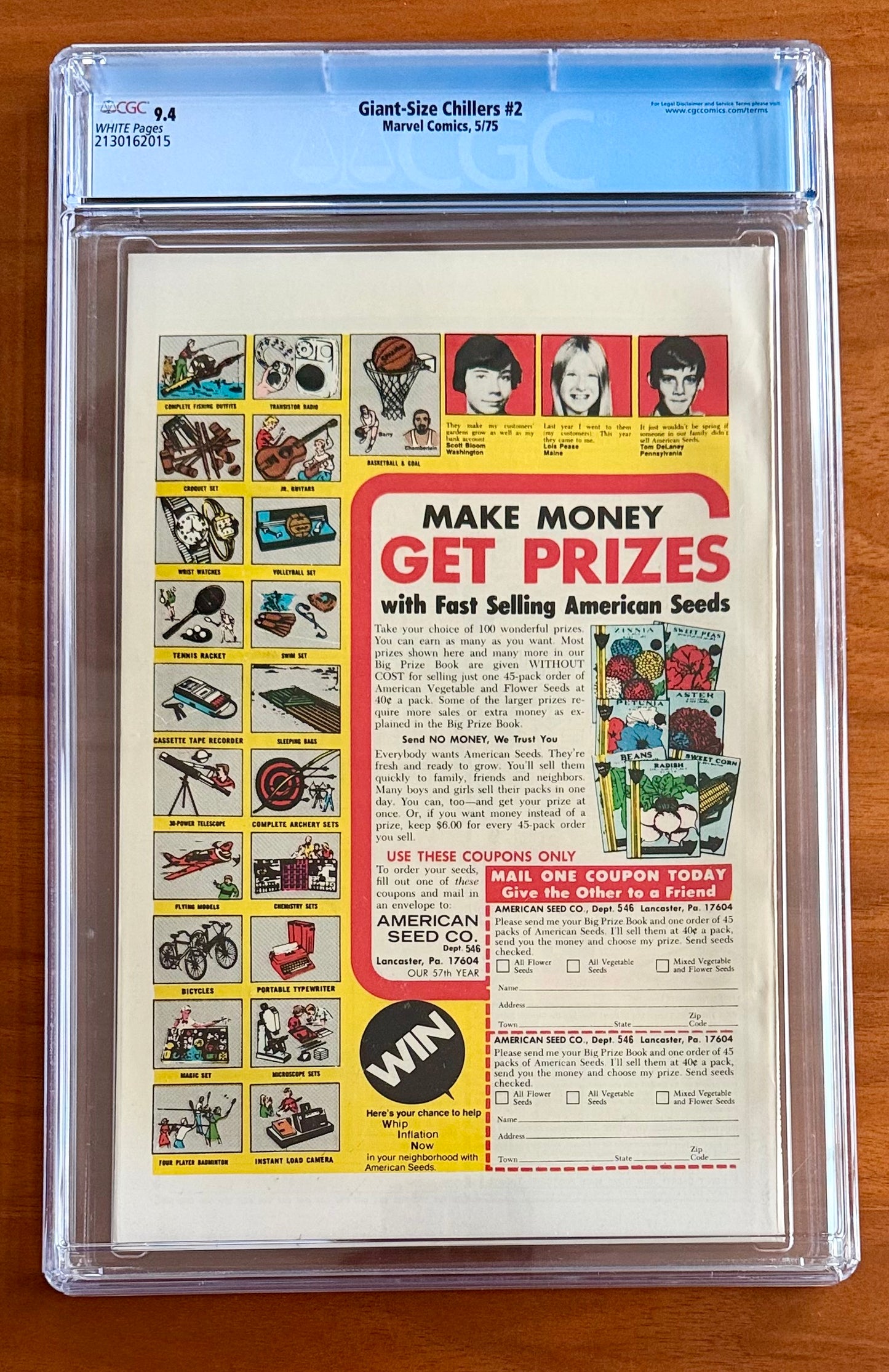 Giant-Size Chillers #2 CGC 9.4