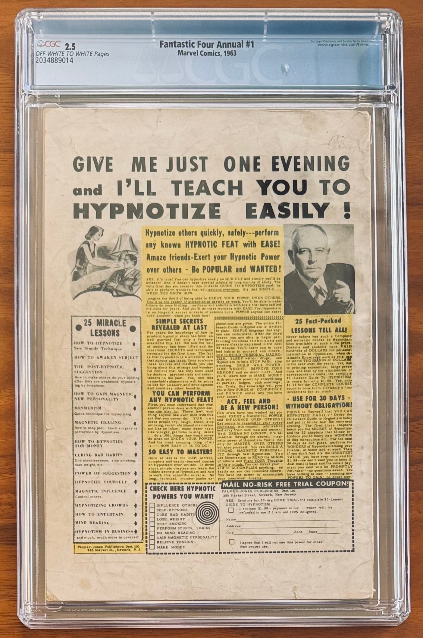 Fantastic Four Annual 1 CGC 2.5