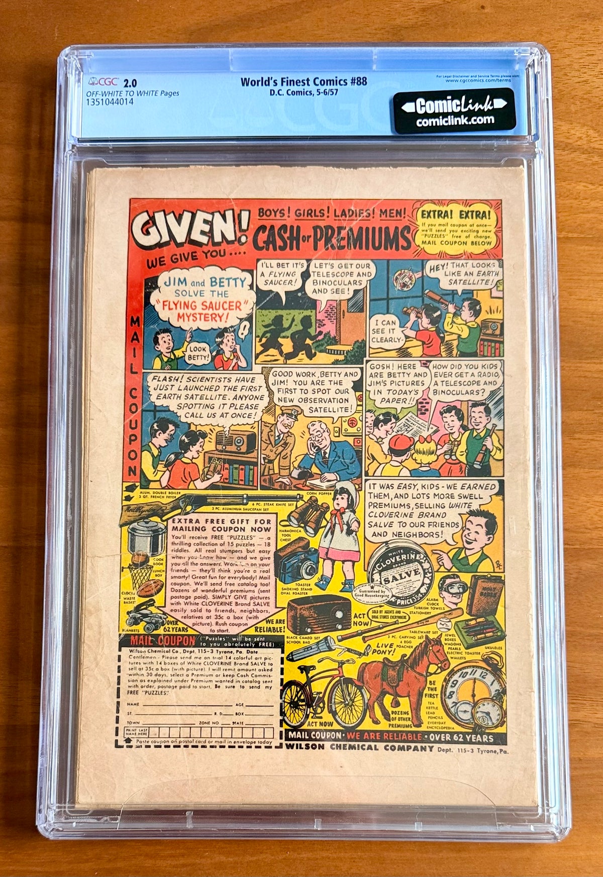 World’s Finest #88 CGC 2.0