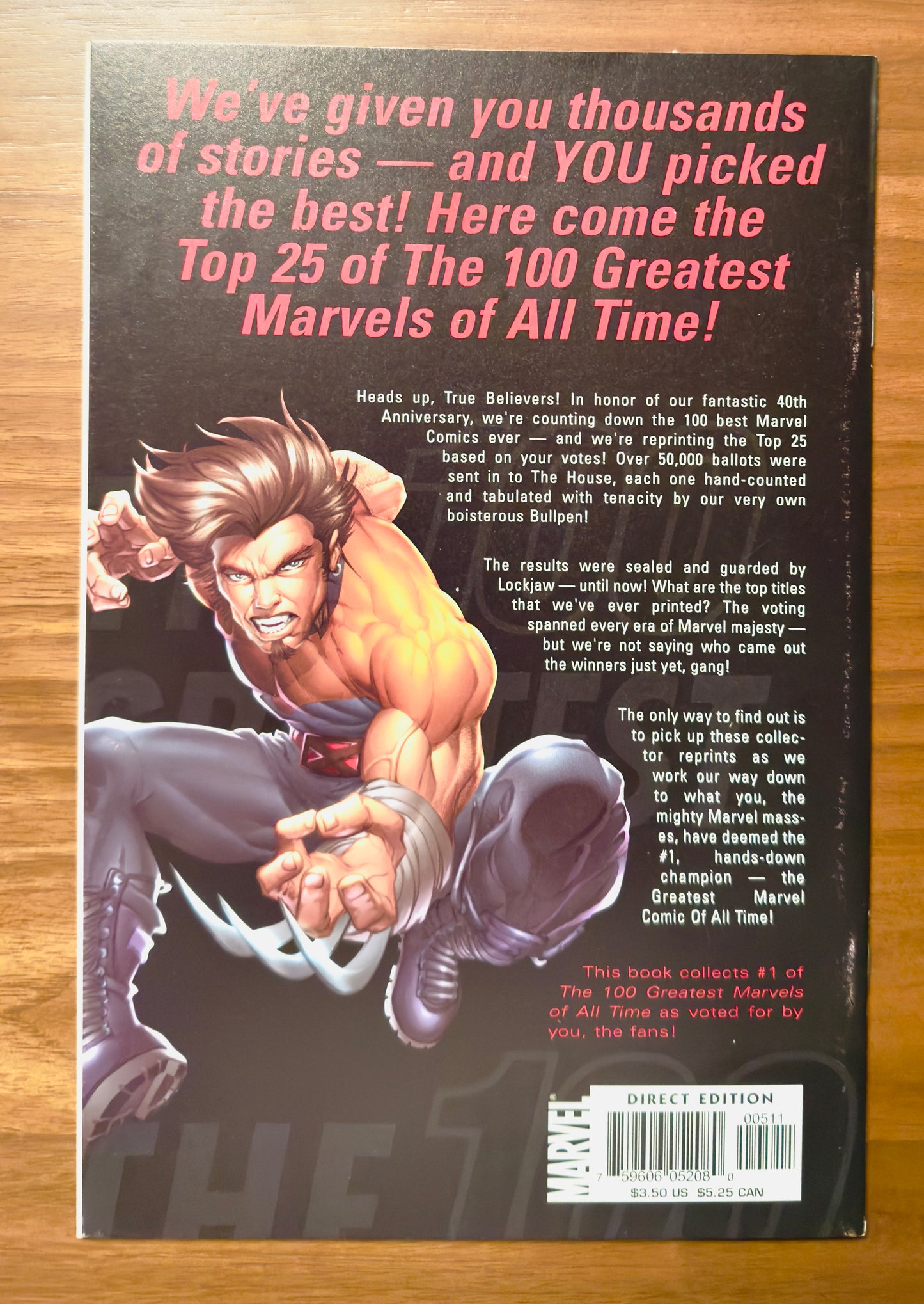 Marvel The 100 Greatest Marvels of all Time VF+