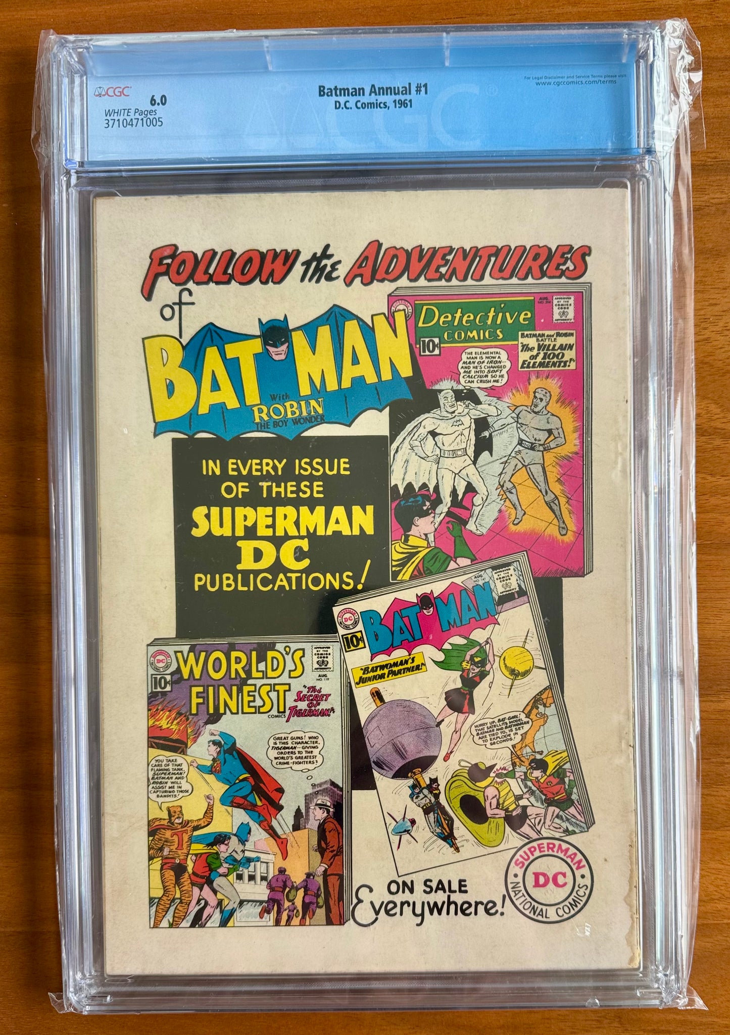 Batman Annual #1 CGC 6.0