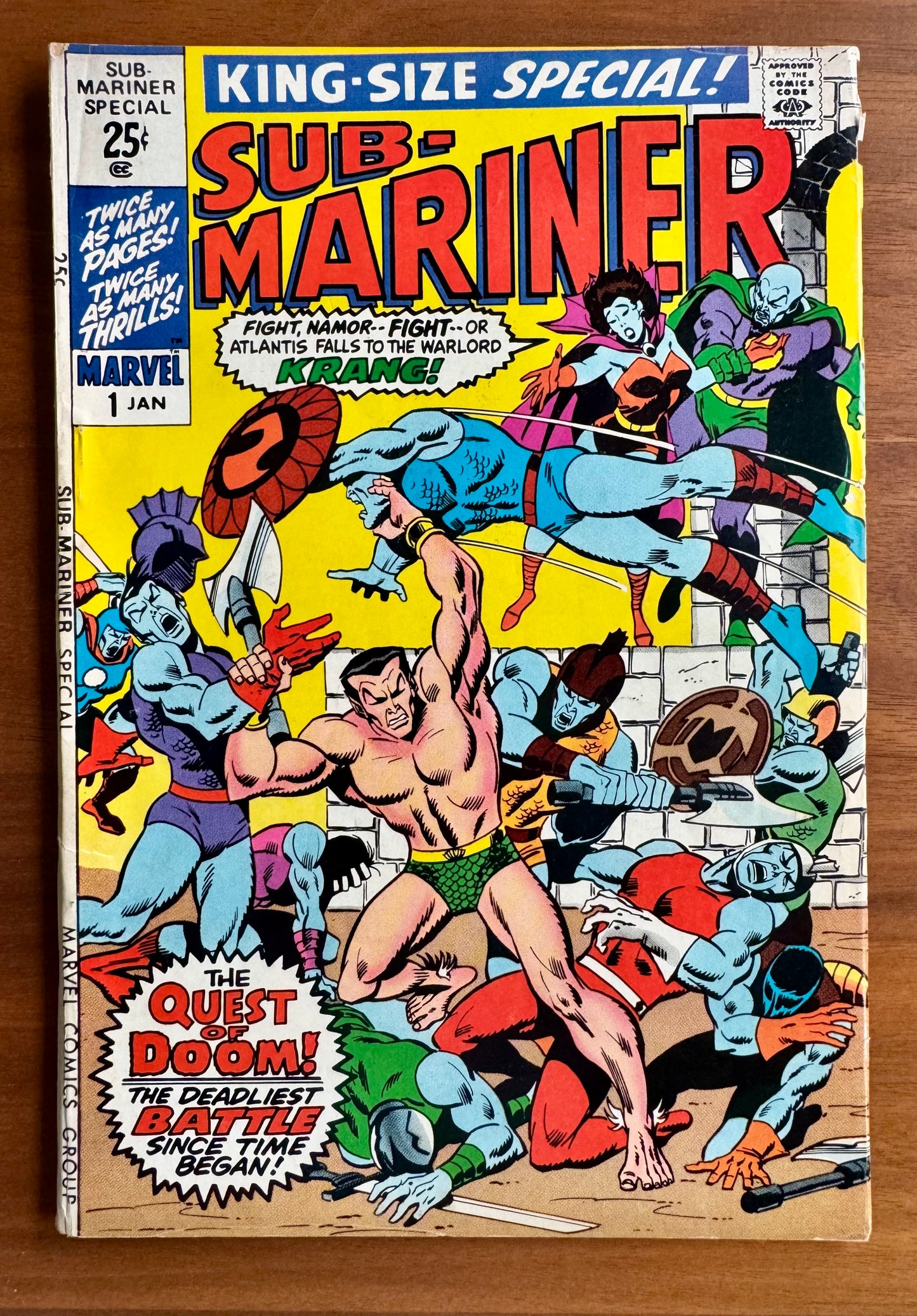 Sub-Mariner King Size #1 VF- 7.5