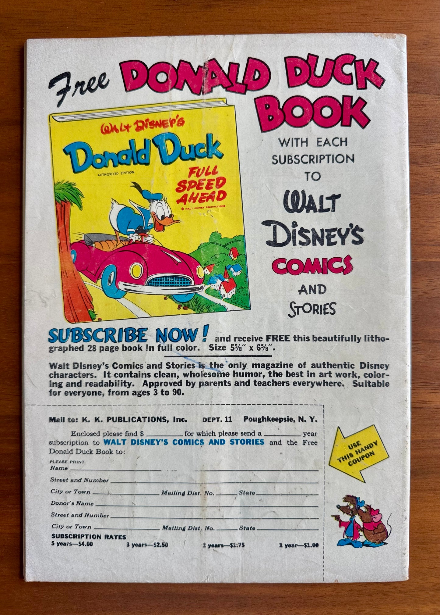Walt Disney's Comics and Stories #170 VG+ 4.5