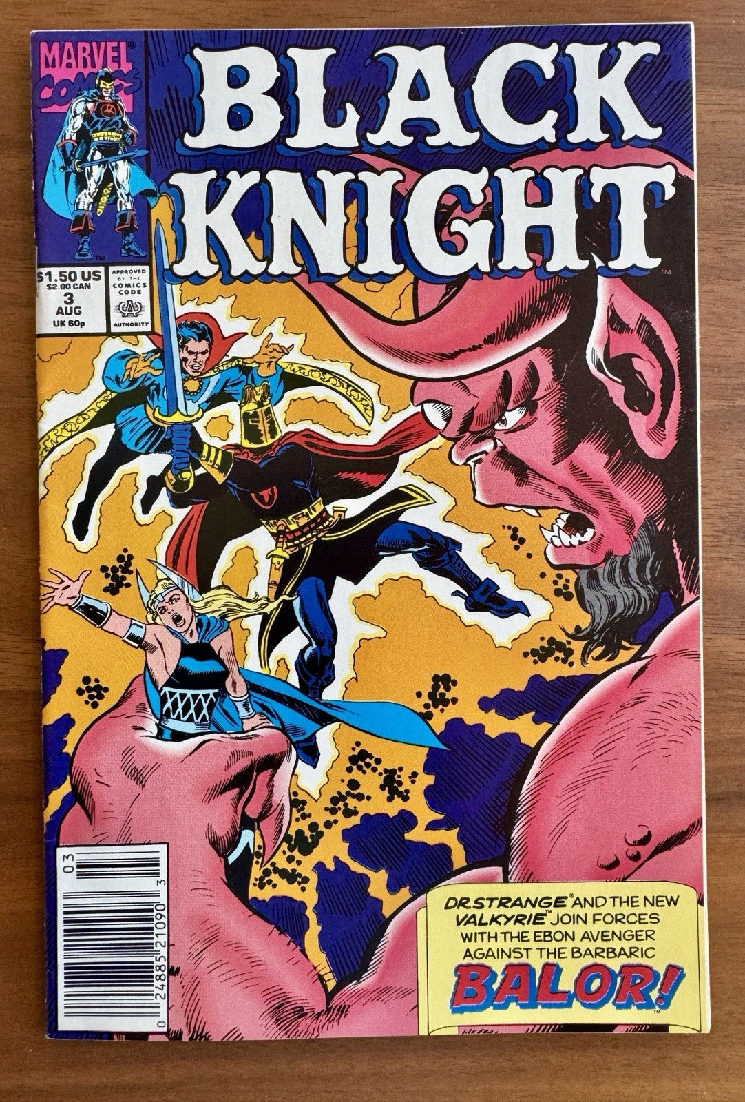 Black Knight #1 - 4 - 1st Solo Title Newsstand Variant High Grade Marvel 1990