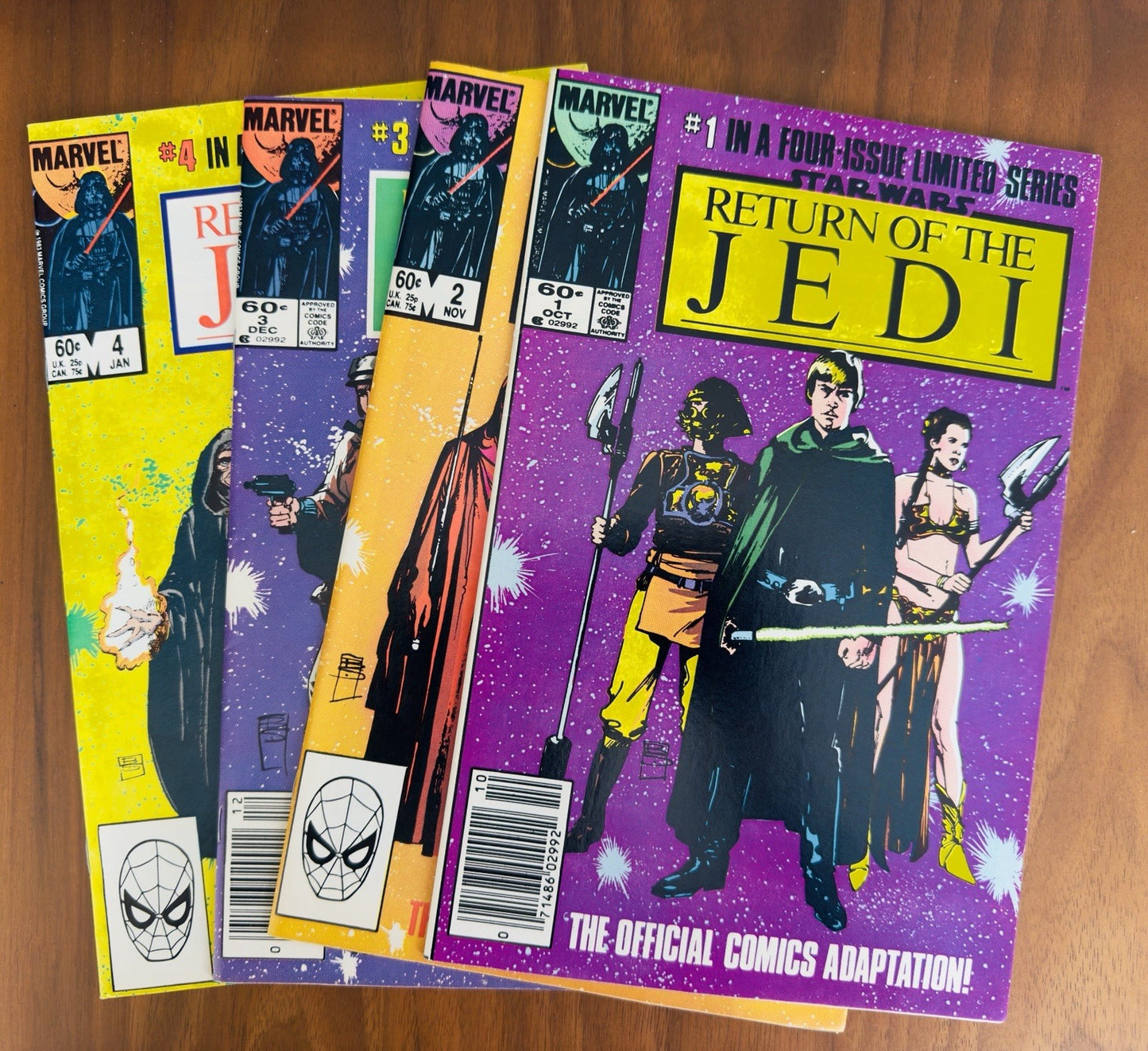 Star Wars Return of the Jedi 1,2,3,4 Complete Set VF