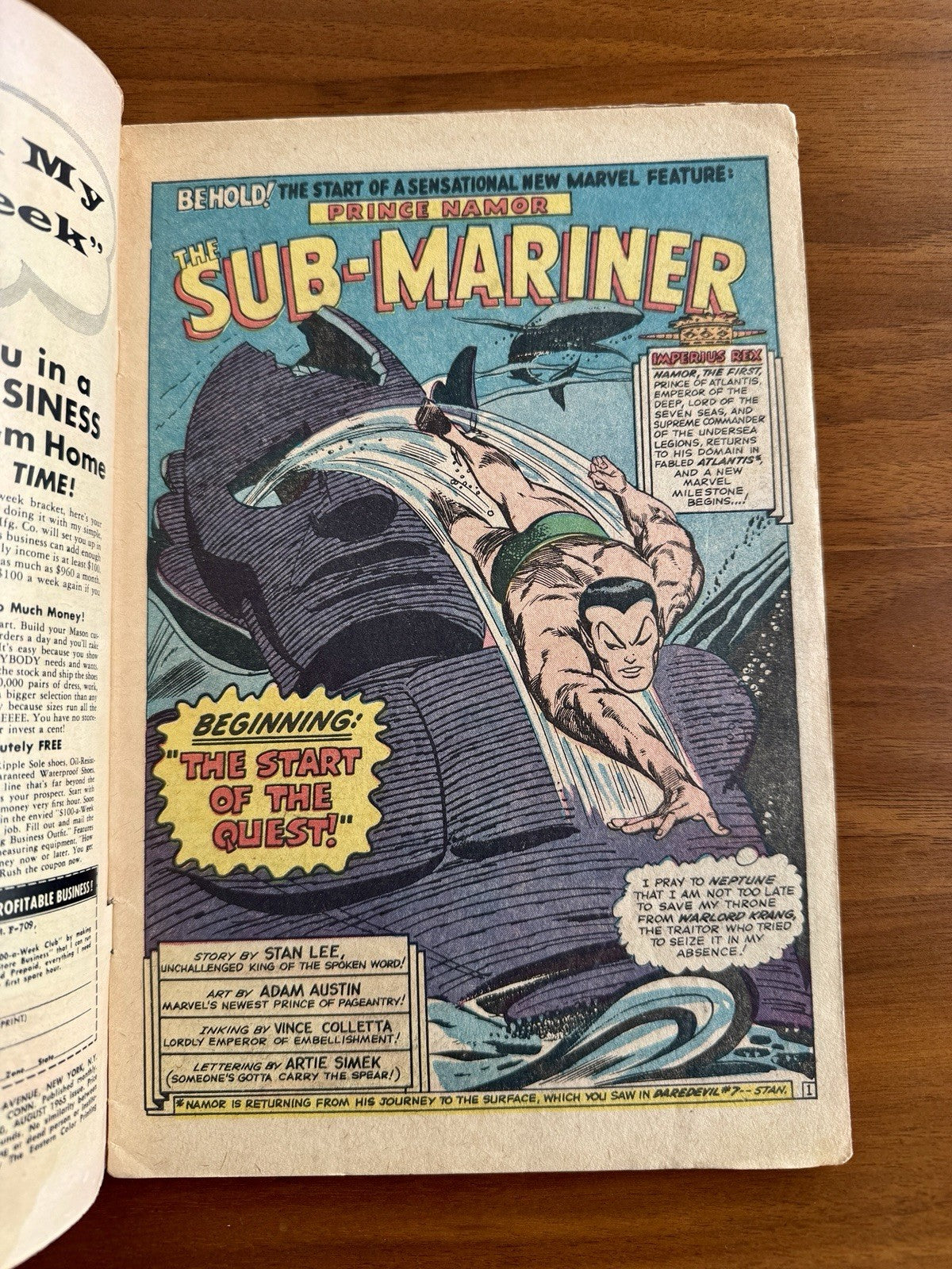 Tales to Astonish #70 VG 3.0 - 1st King Neptune