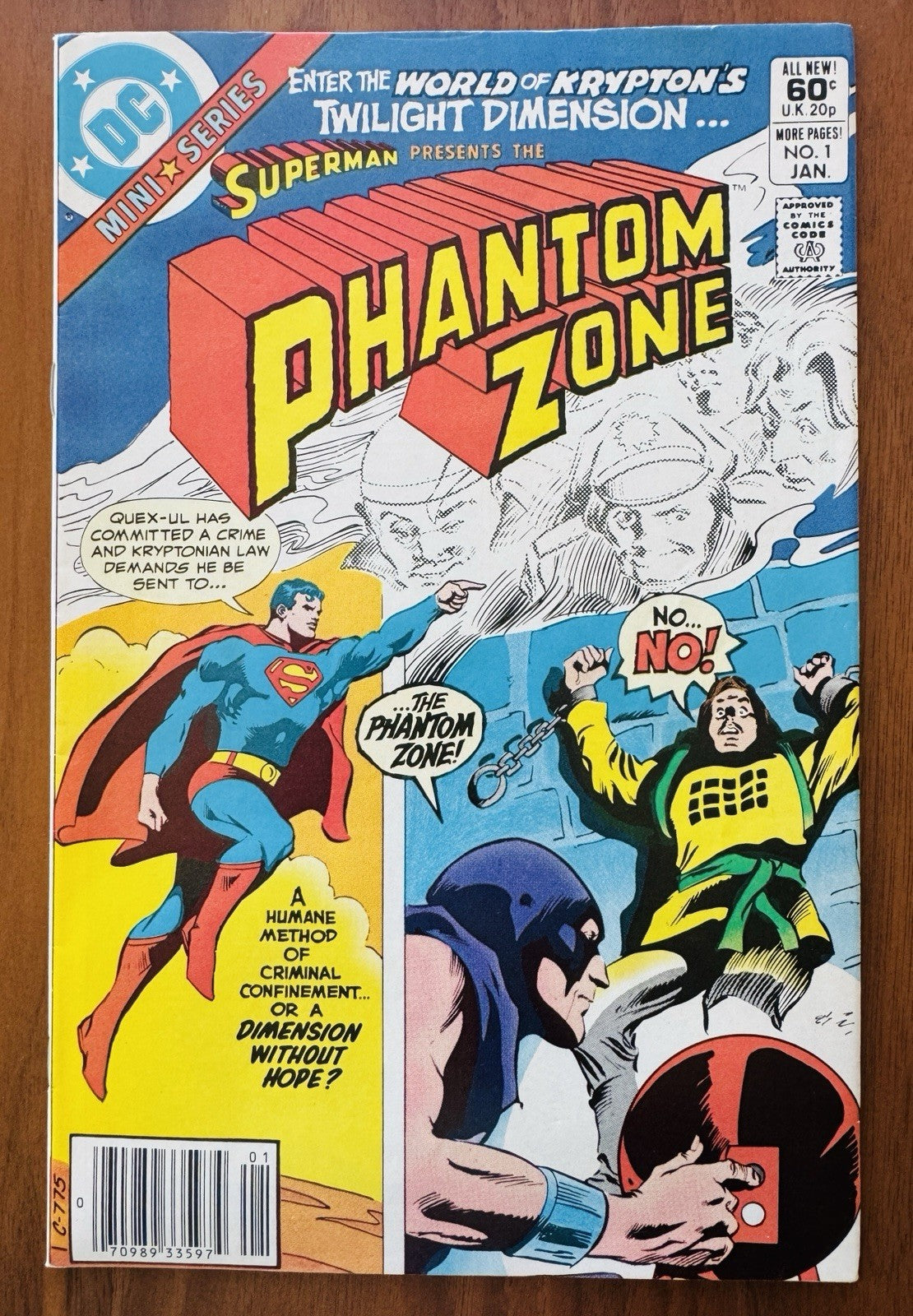 Superman Phantom Zone #1,2,3,4 Complete DC Comic Story Set) VF/NM Newstand