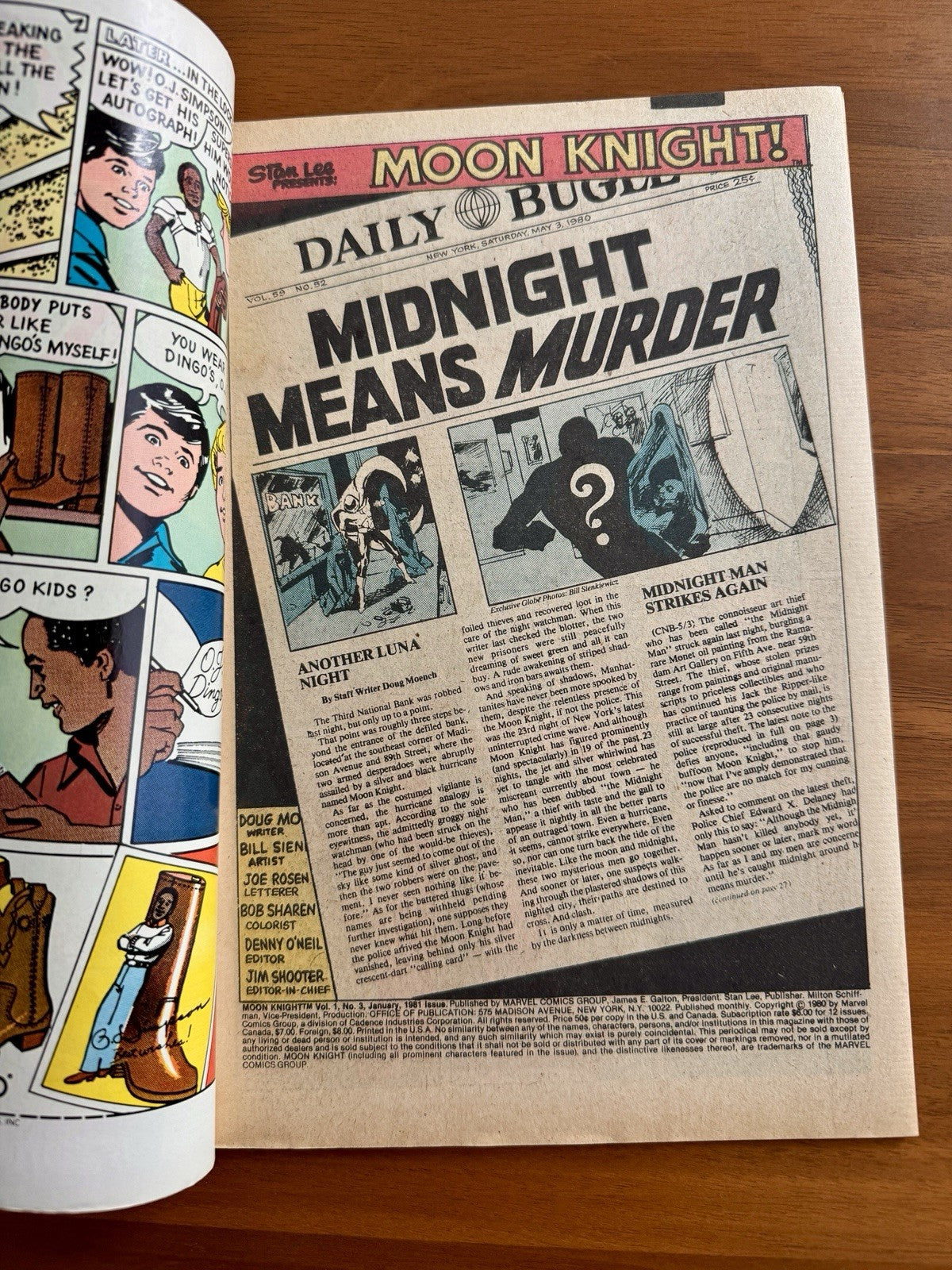 Moon Knight #3 - 1st Appearance of Midnight Man Newsstand VF-