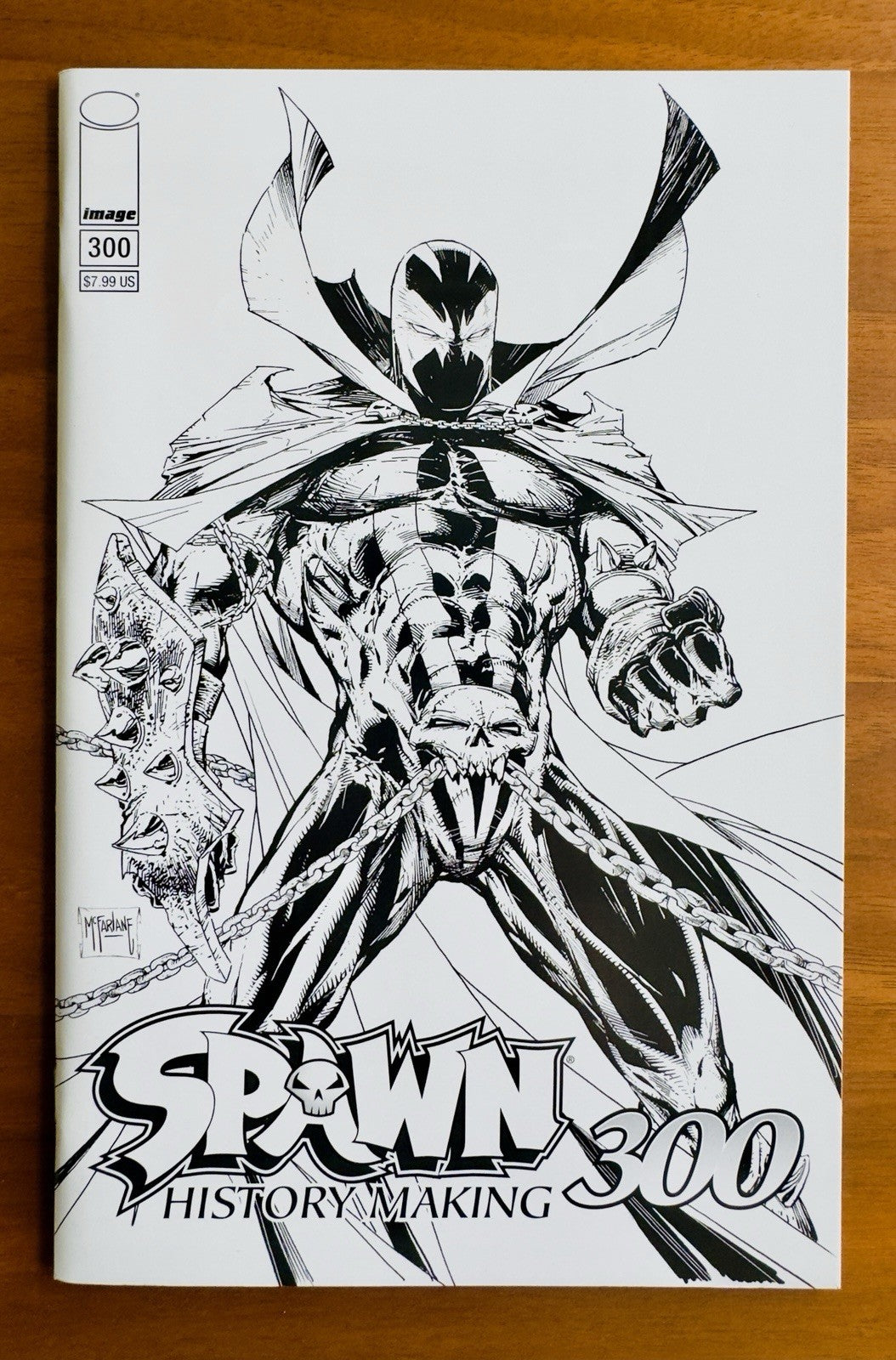 Spawn #300 B&W Variant NM