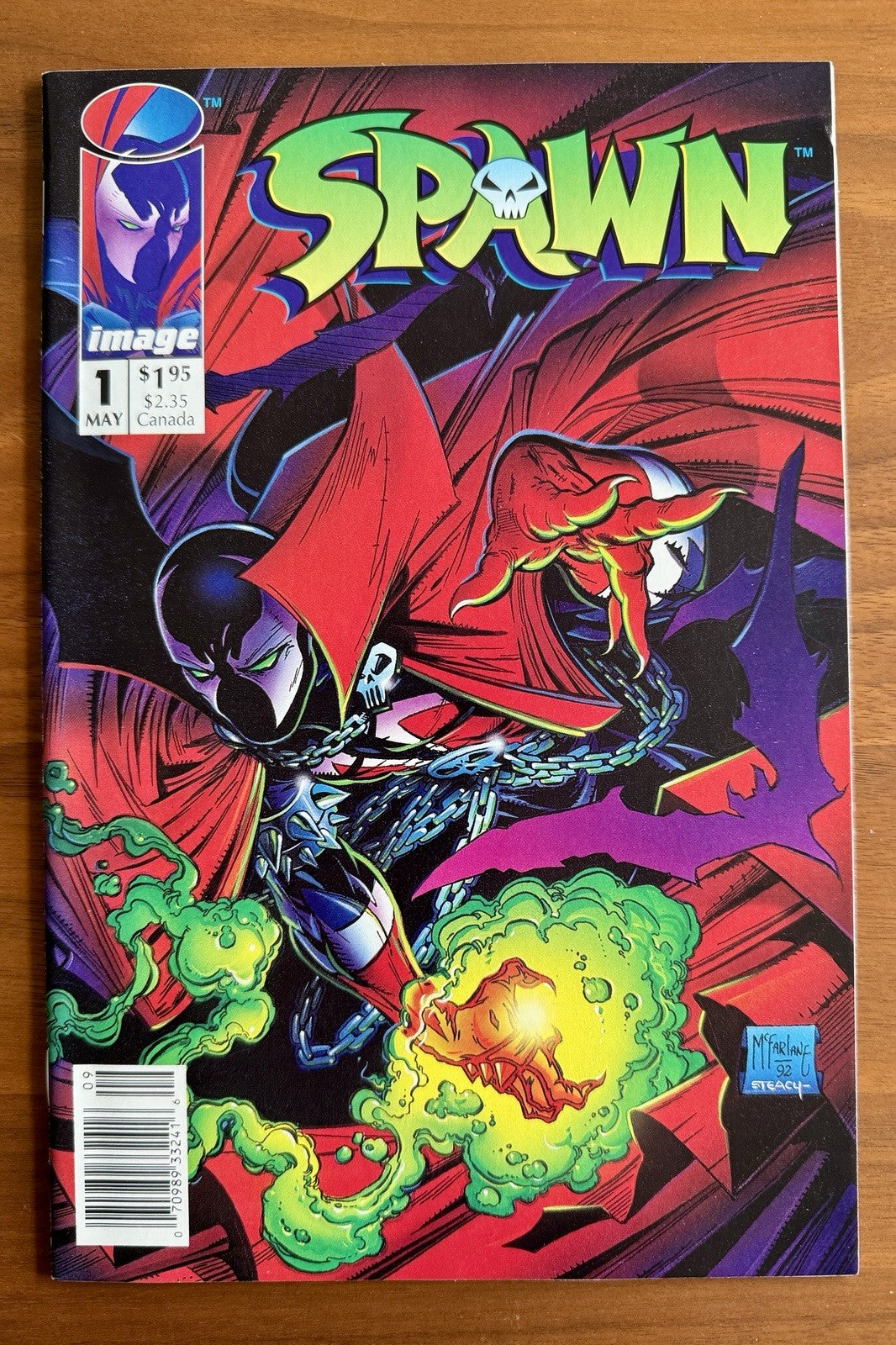 Spawn #1 Newsstand with Poster NM- 9.2