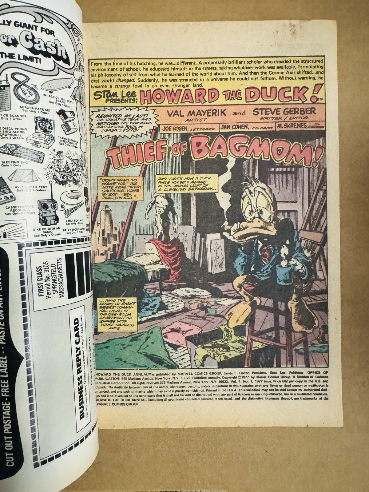 Howard the Duck #1 King-Size  Annual MARVEL VF -