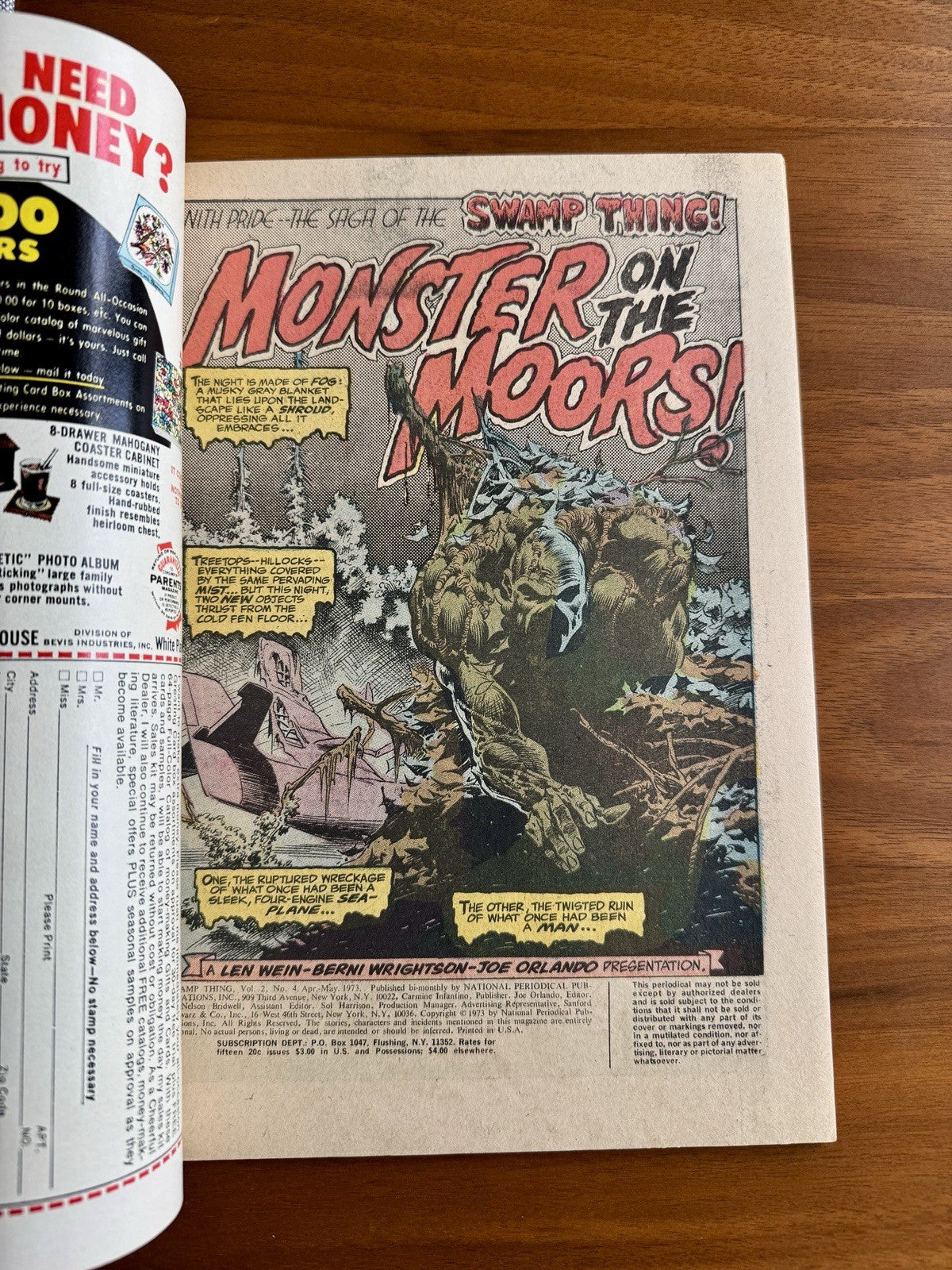 Swamp Thing #4 VF- 7.5