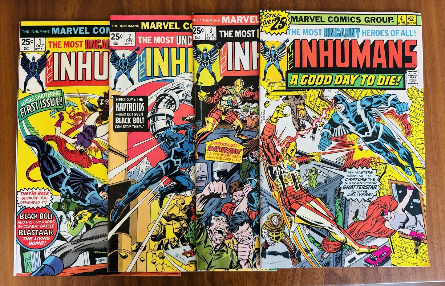 Inhumans 1 - 12 (1975) Key Issues 7.5 - 9.0 VF George Perez Complete Series