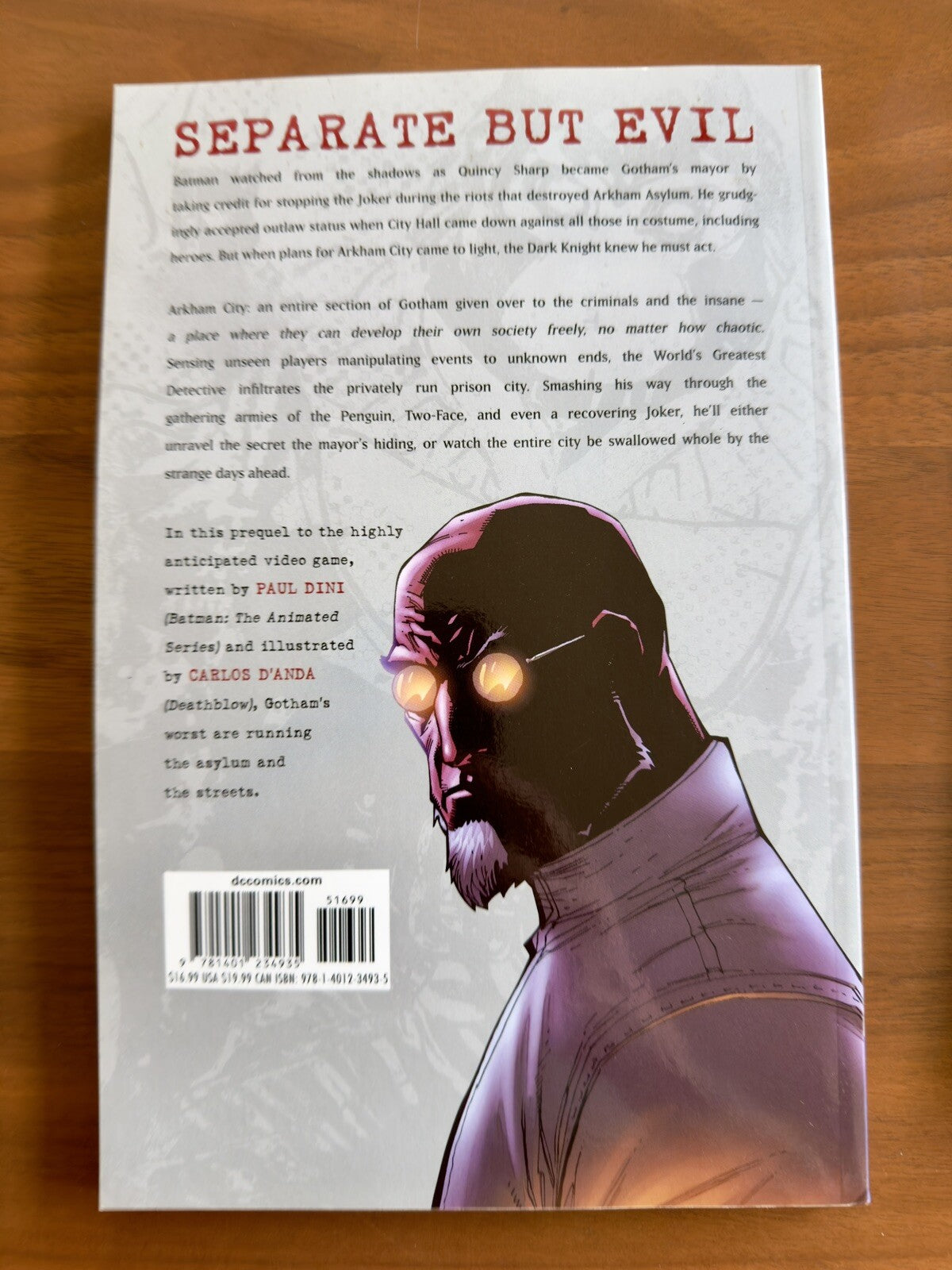 Batman Arkham City Lead In To Video Game Graphic Novel NM