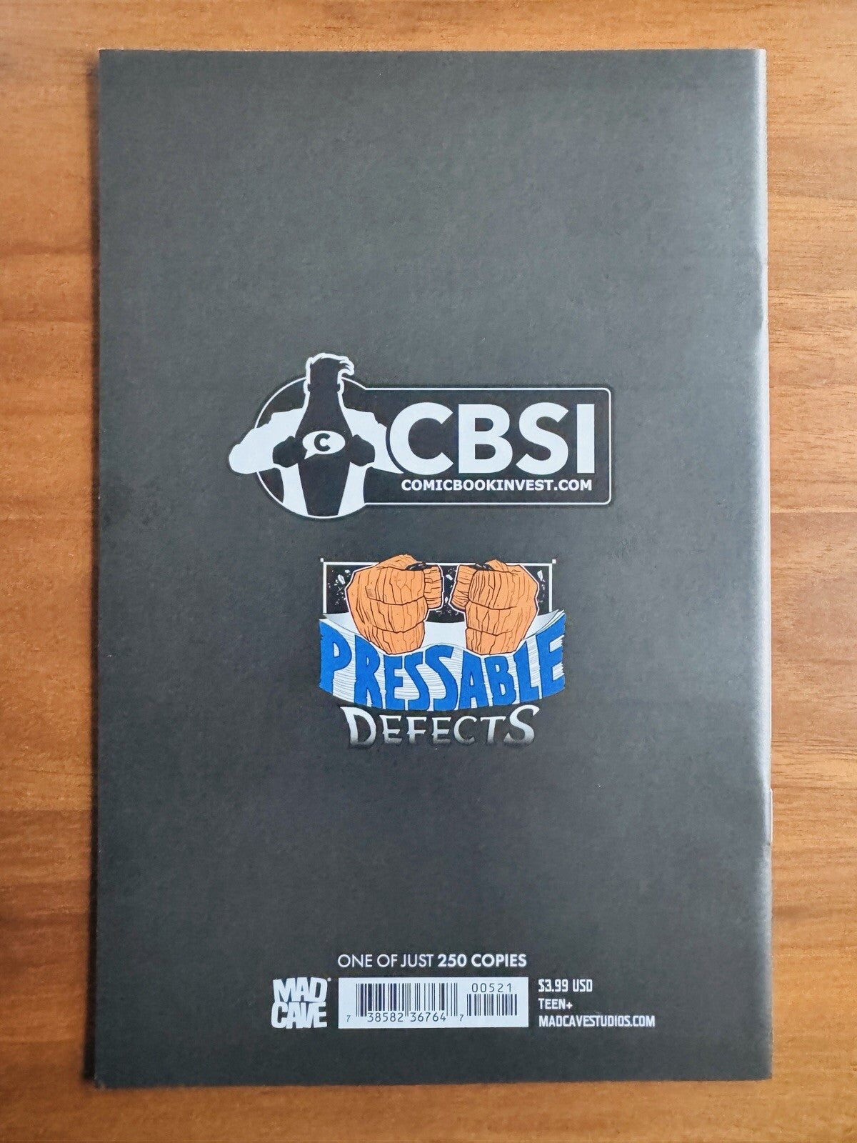 Nottingham #5 Virgin CBSI Homage Variant Set Ltd 250 (Mad Cave) NM+