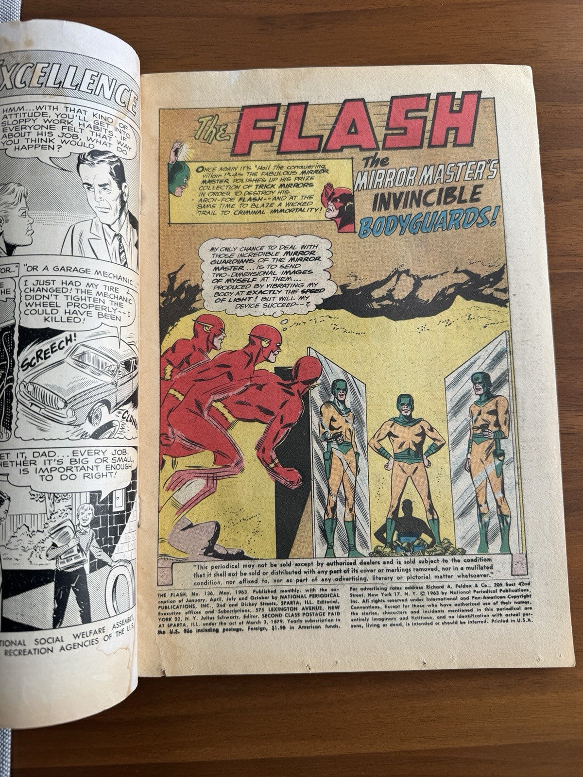 Flash #136 VG- (1st Rod Pagin)