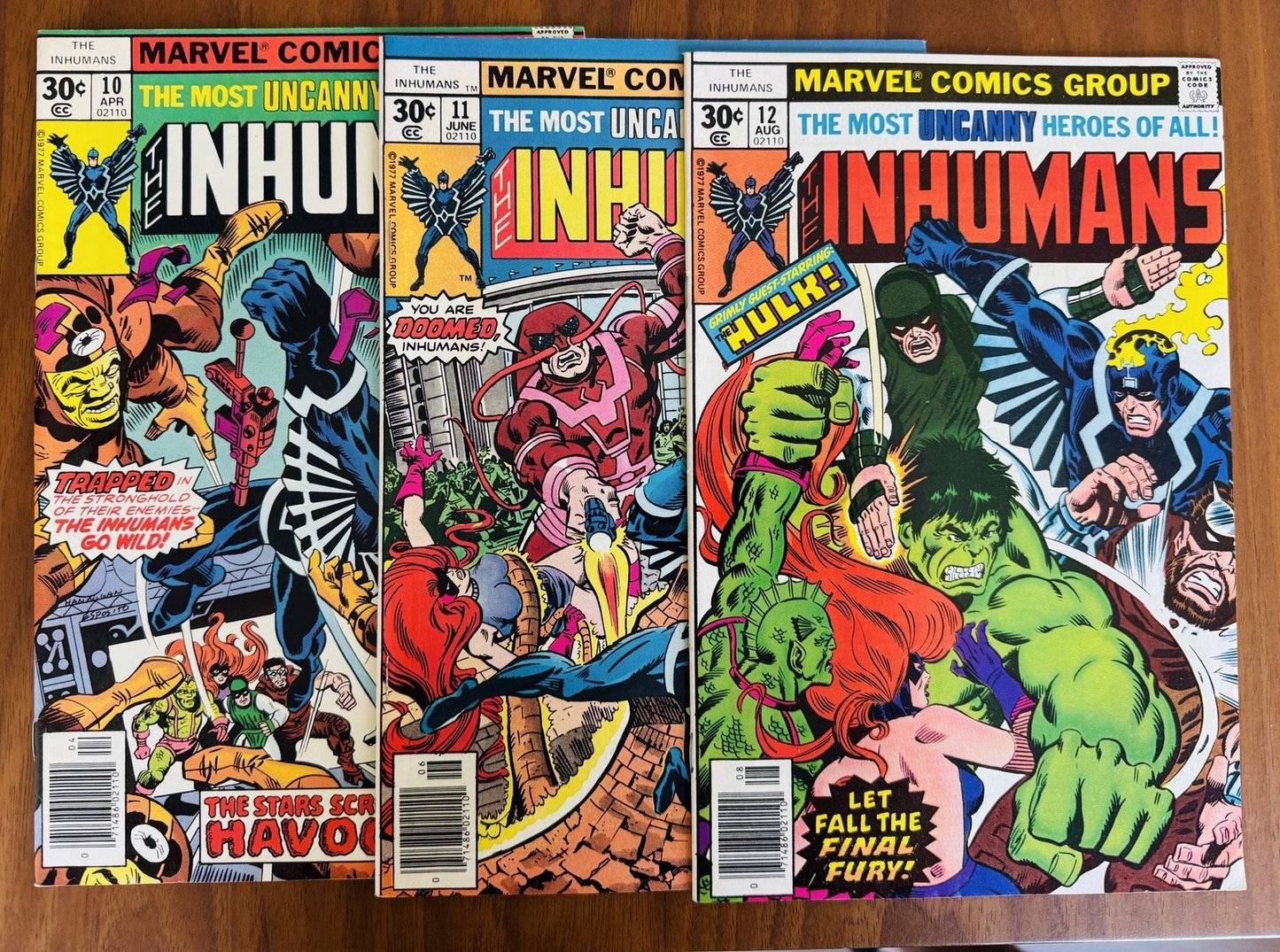 Inhumans 1 - 12 (1975) Key Issues 7.5 - 9.0 VF George Perez Complete Series