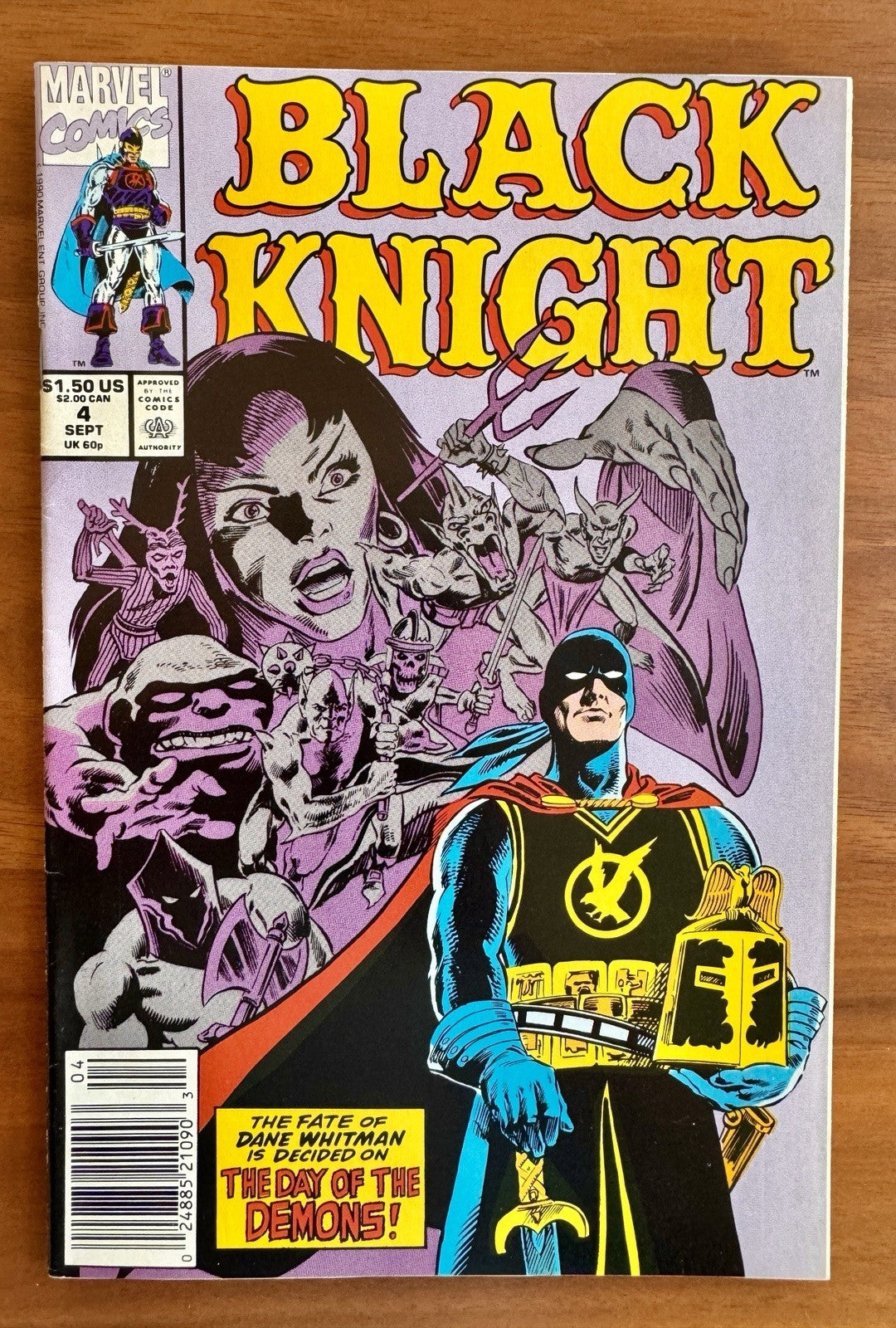 Black Knight #1 - 4 - 1st Solo Title Newsstand Variant High Grade Marvel 1990