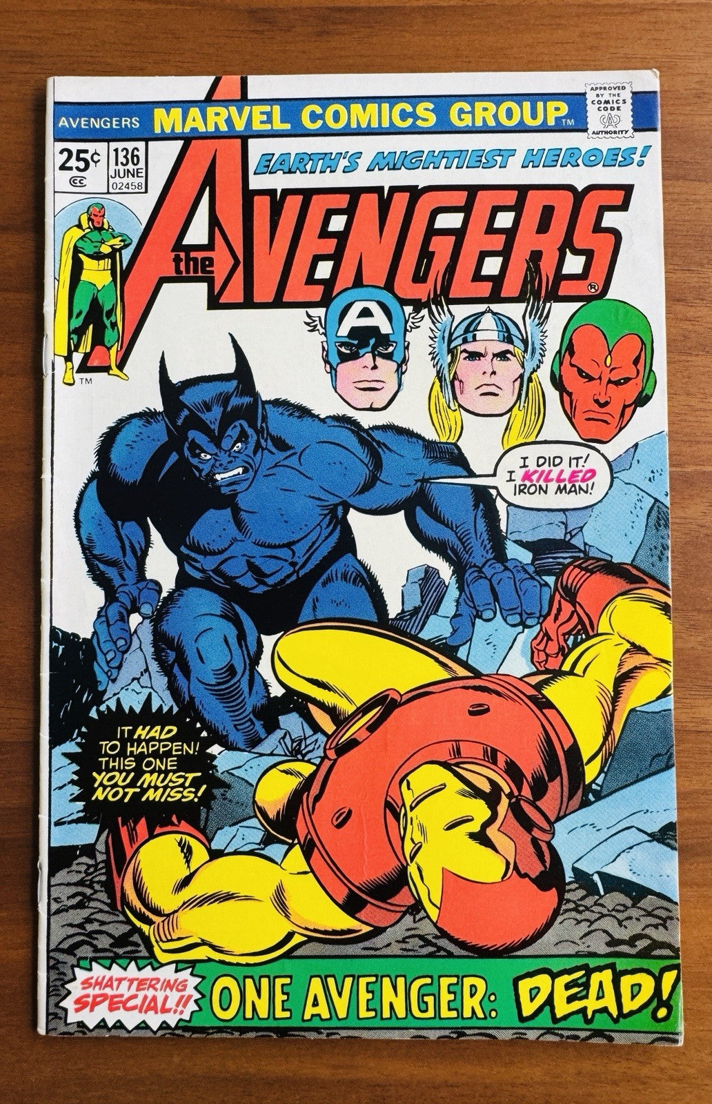 Avengers #136 VF- 7.5