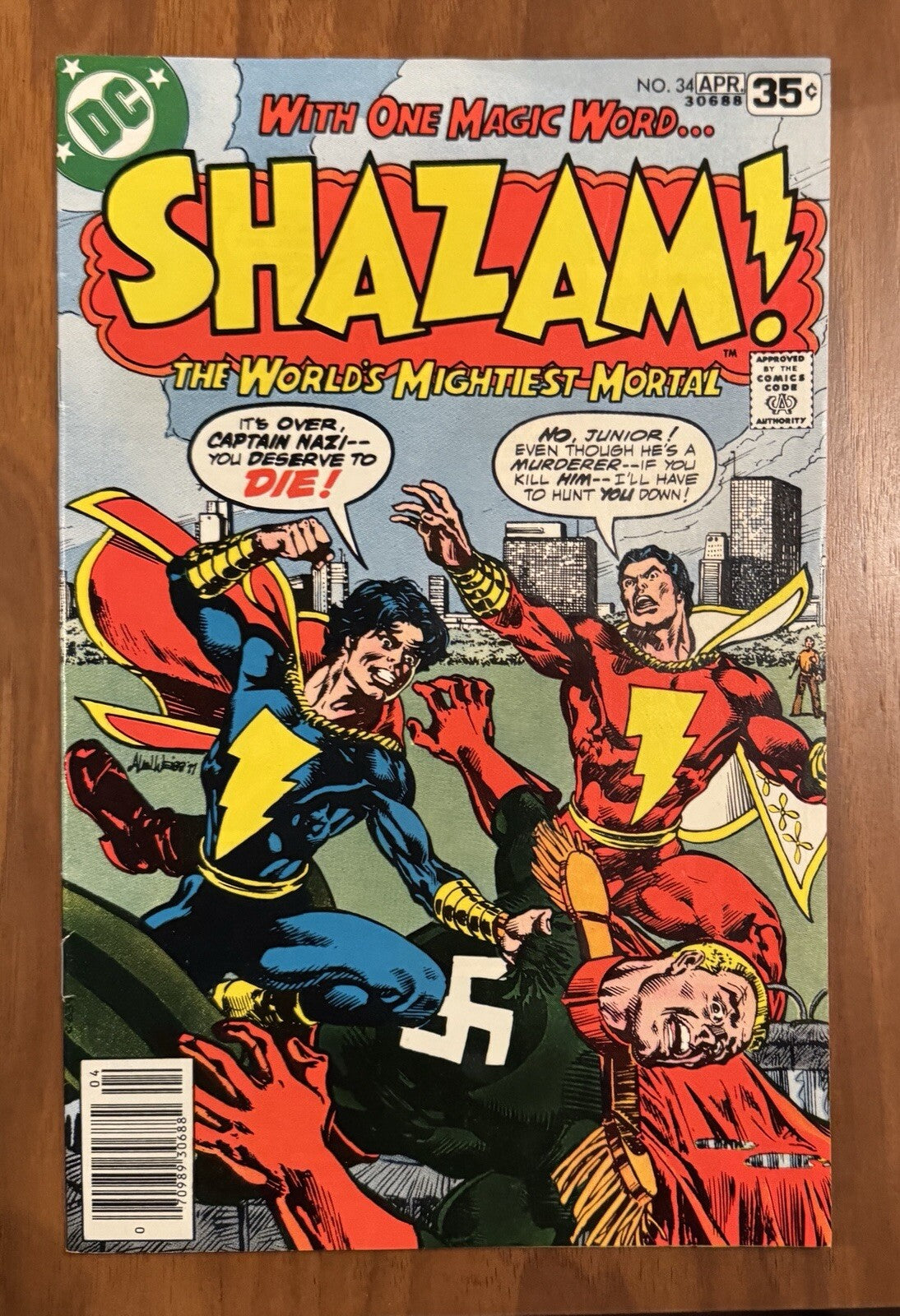 SHAZAM! #34 - Origin & 1st Modern Captain Nazi vs Jr VF