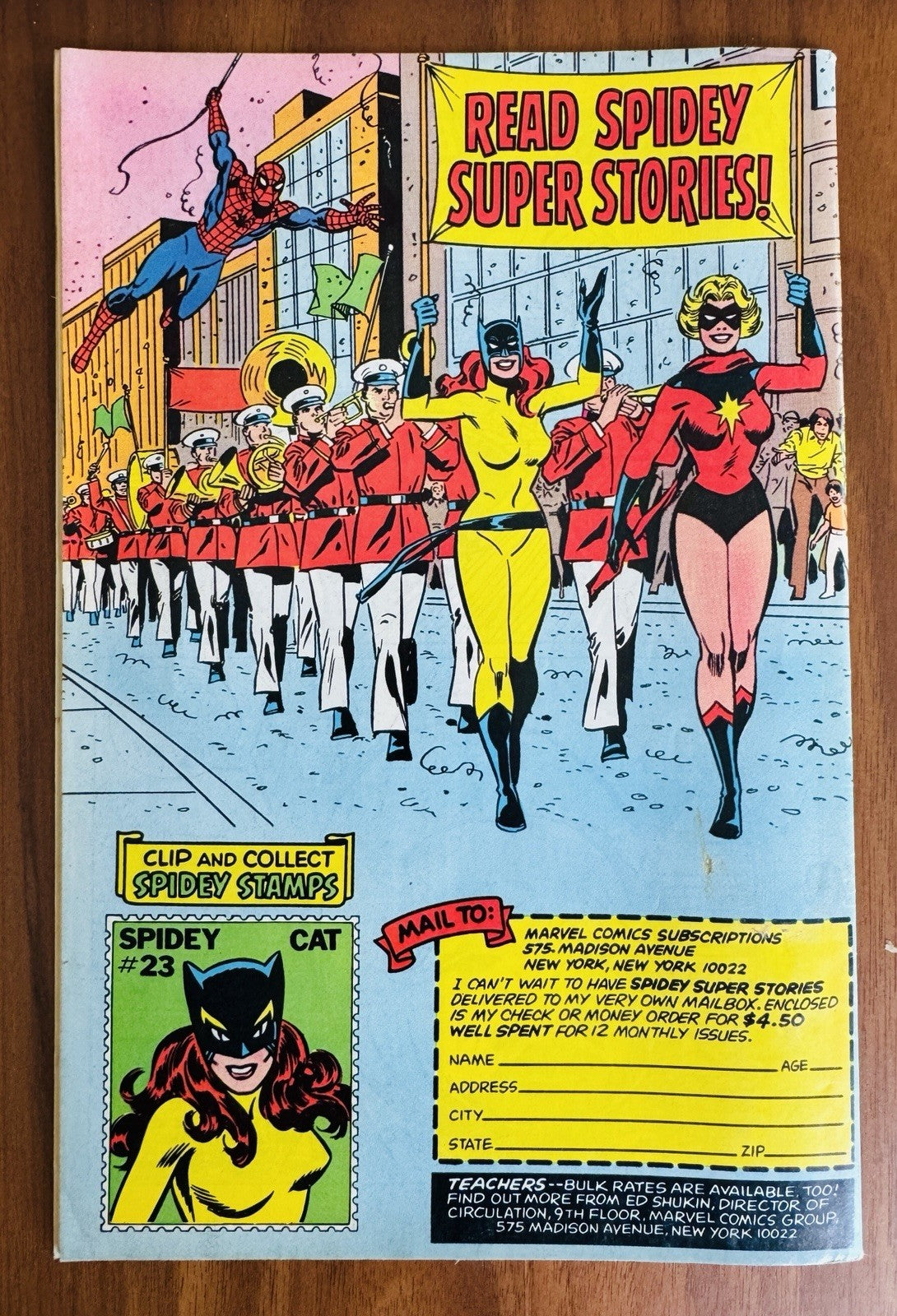 Spidey Super Stories #39 VF/F 1st Copter