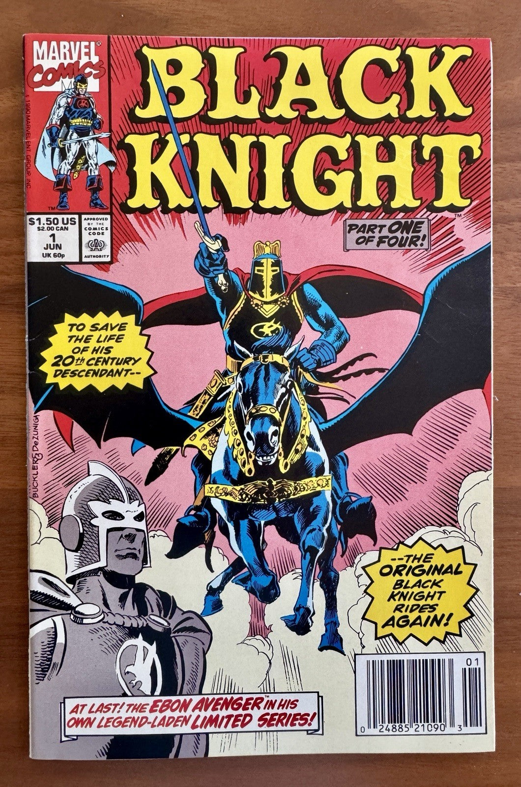 Black Knight #1 - 4 - 1st Solo Title Newsstand Variant High Grade Marvel 1990