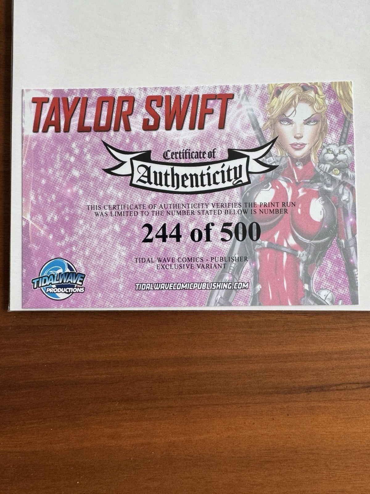 Female Force Taylor Swift Jamie Tyndall Virgin Deadpool Variant Tidal Wave Eras