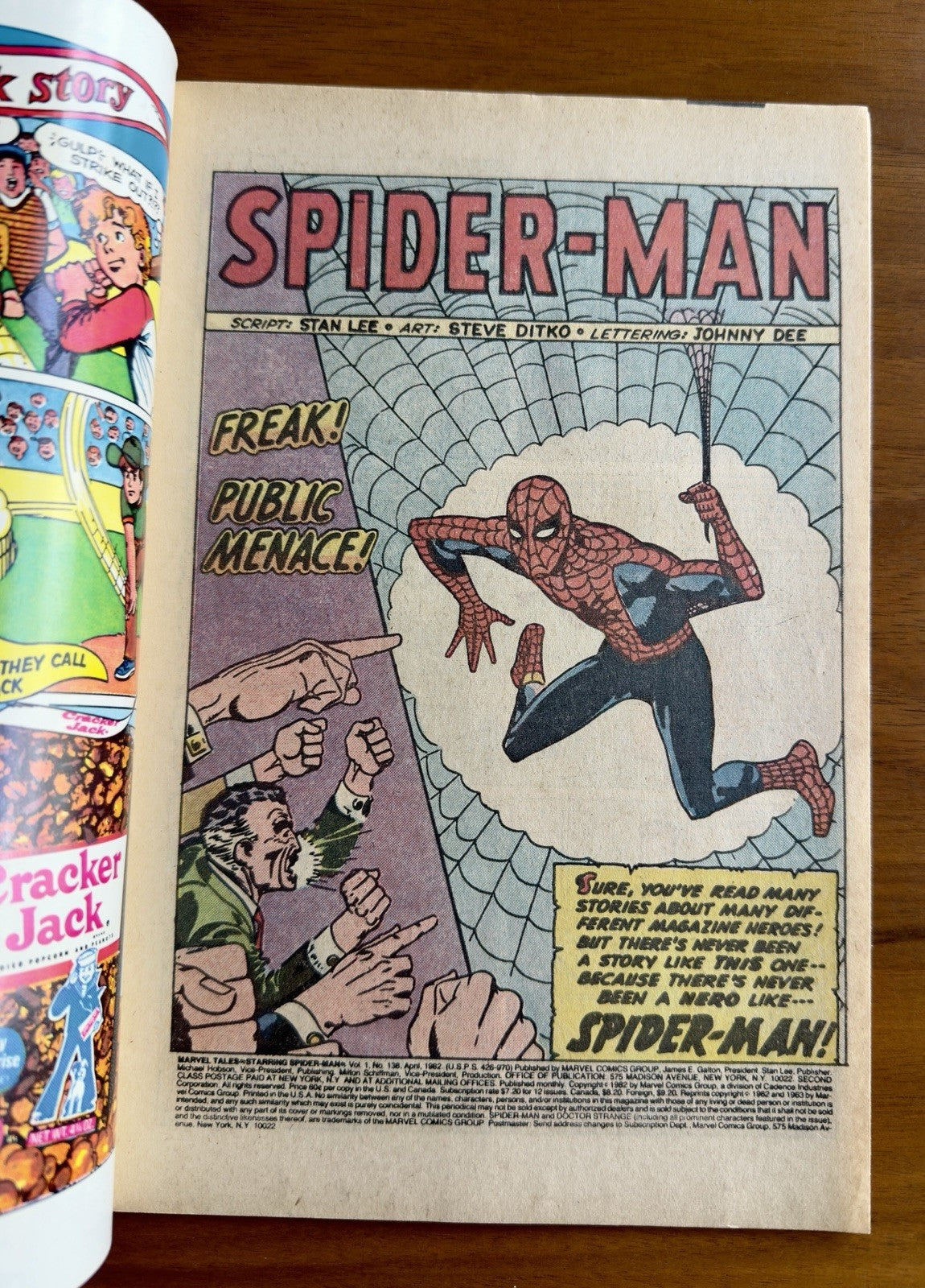 Marvel Tales #138 Reprint Amazing Spider-Man #1 Newsstand Fine+