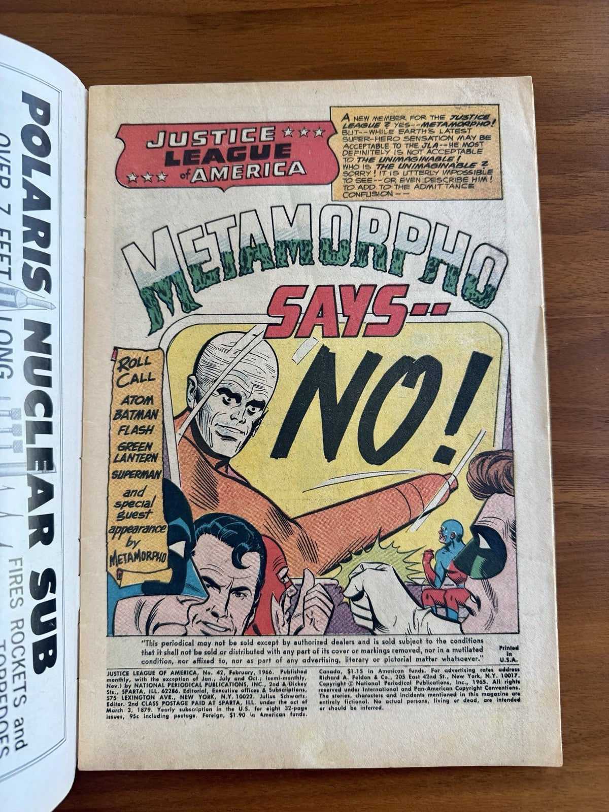 Justice League of America #42 - Metamorpho Joins JLA 5.0