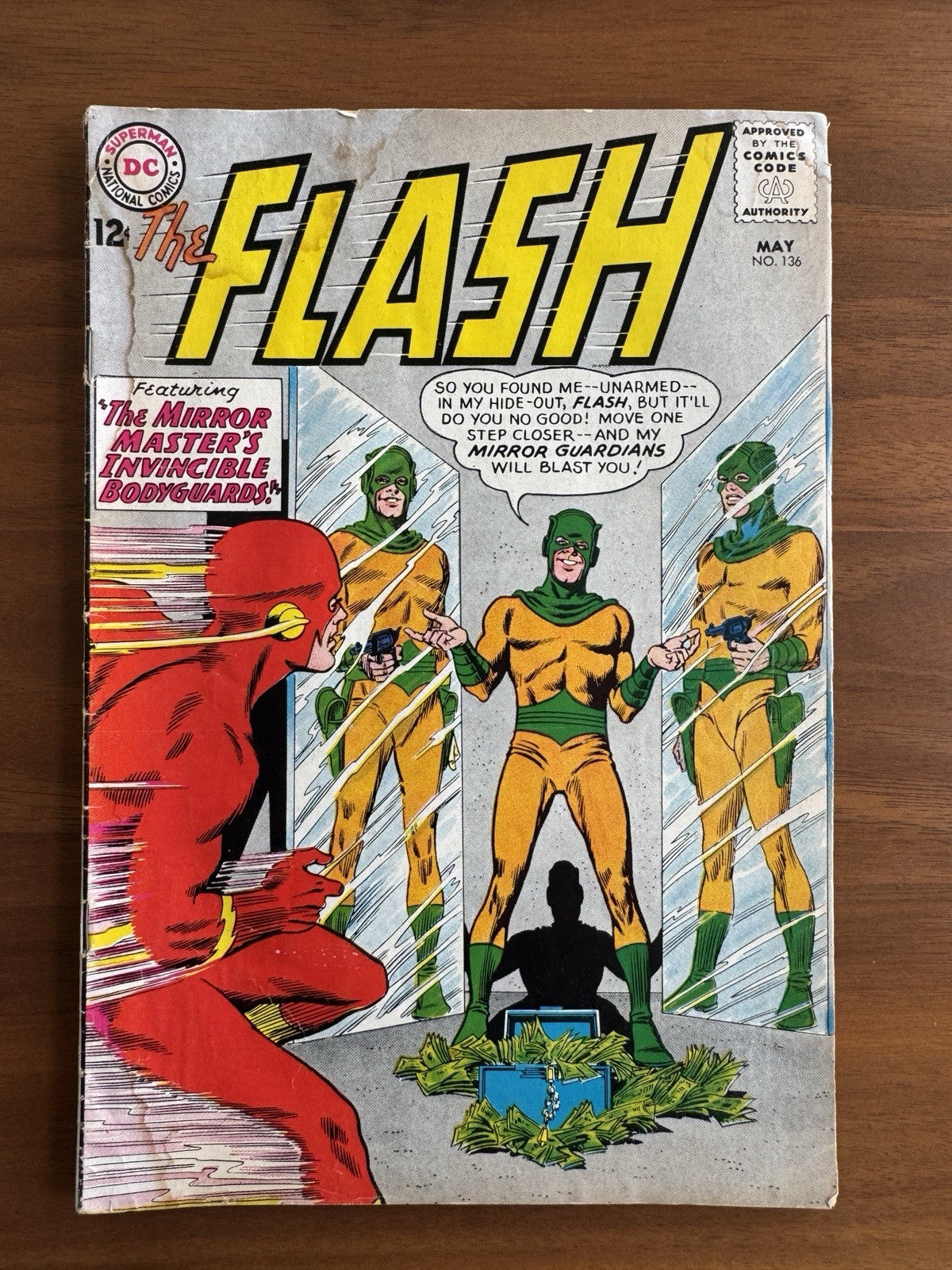 Flash #136 VG- (1st Rod Pagin)