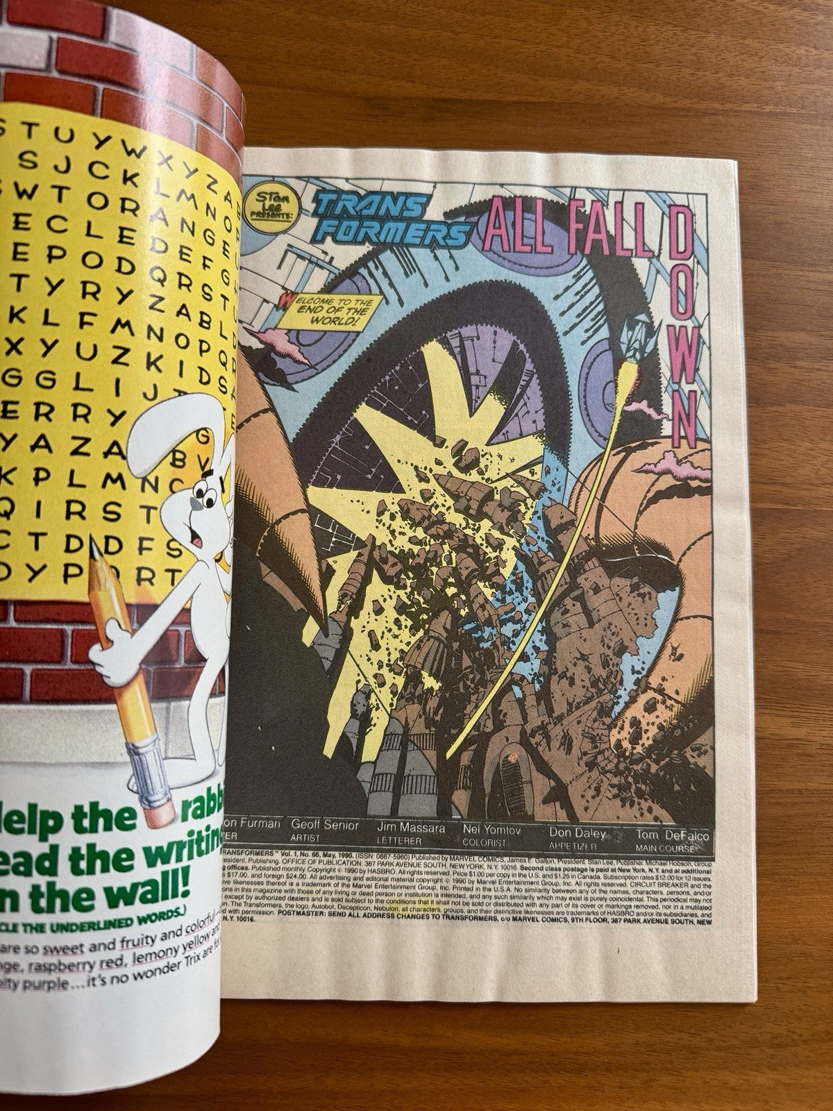 Transformers #66 1st Appearance of Hook Line Sinker VFNM