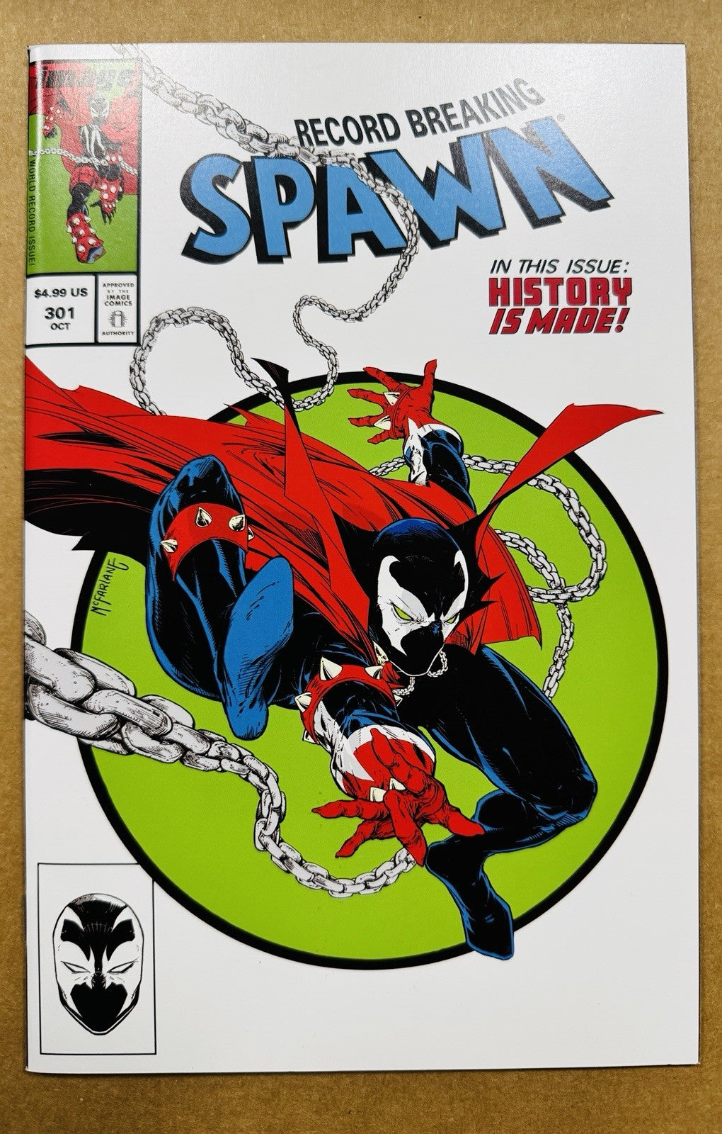 Spawn #301 Todd McFarlane Spider-Man #301 Homage Cover H Variant Image 2019 NM+