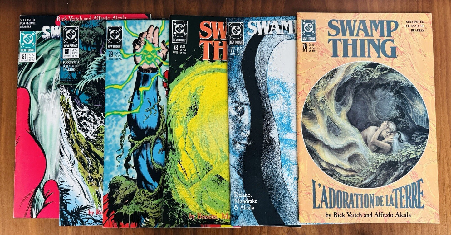 Swamp Thing #77, 78, 79, 80, 81 VF/NM