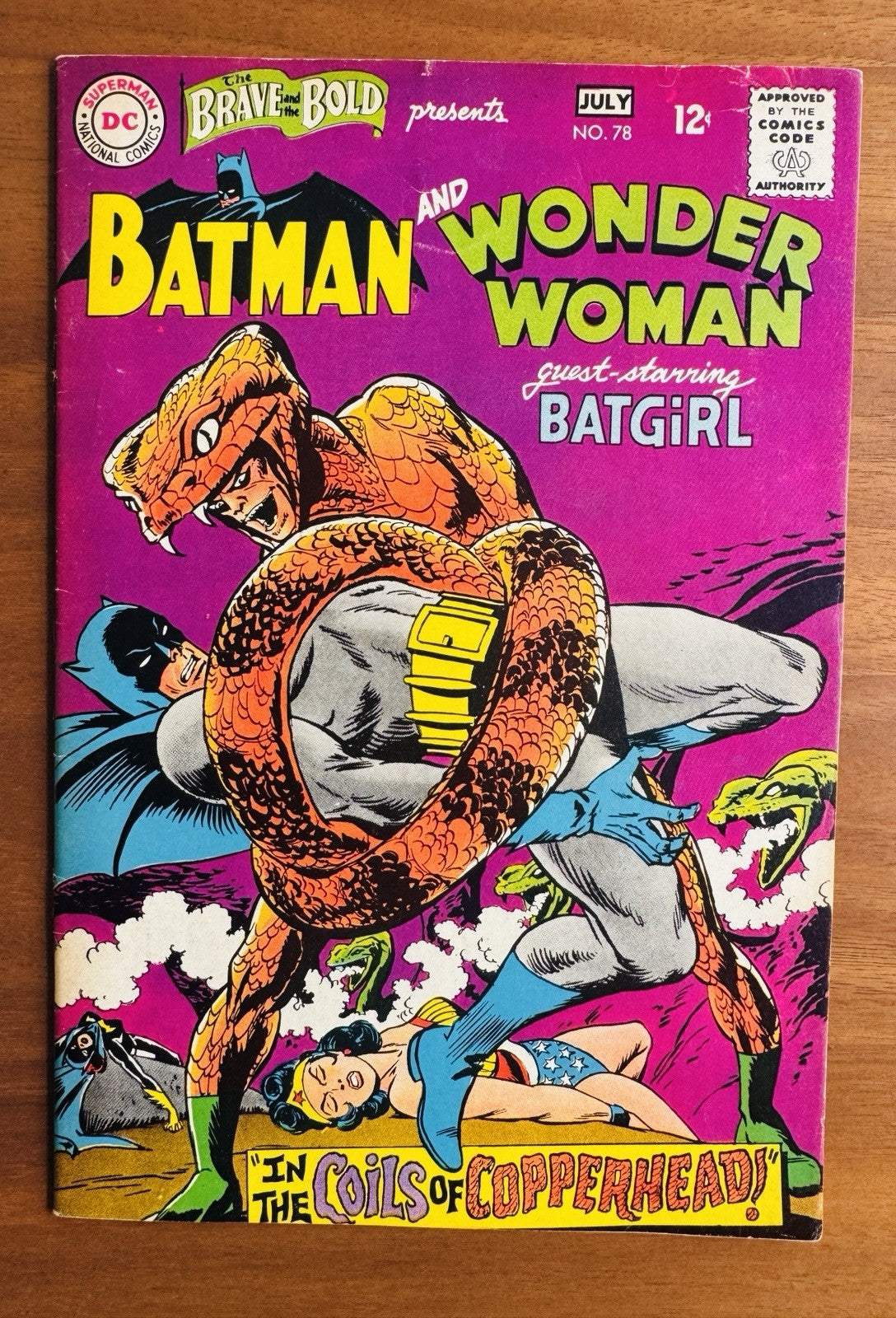 Brave and the Bold #78 VF- 7.5 - 1st Appearance Copperhead