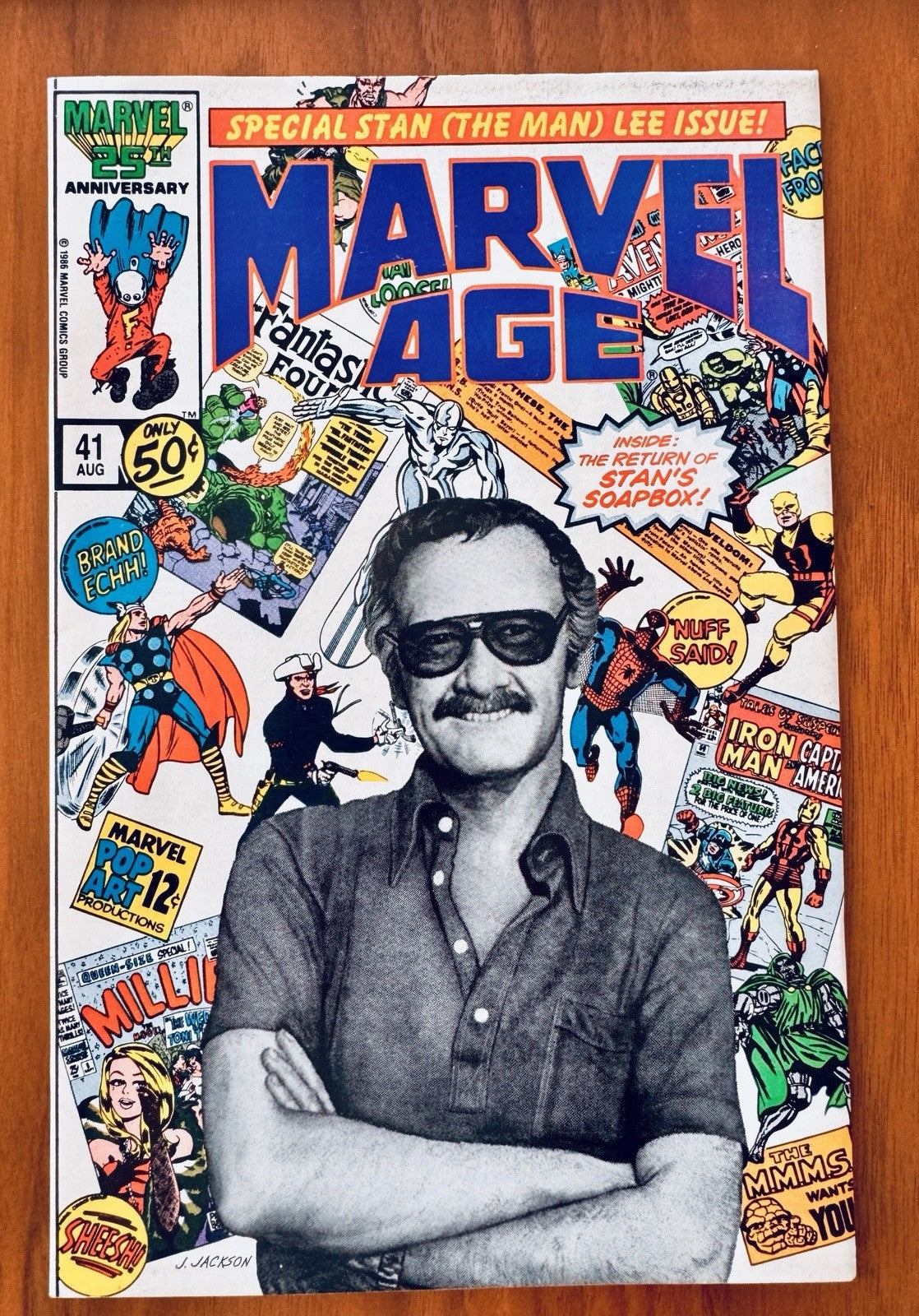 Marvel Age #41 Stan Lee Photo Cover NM 9.4