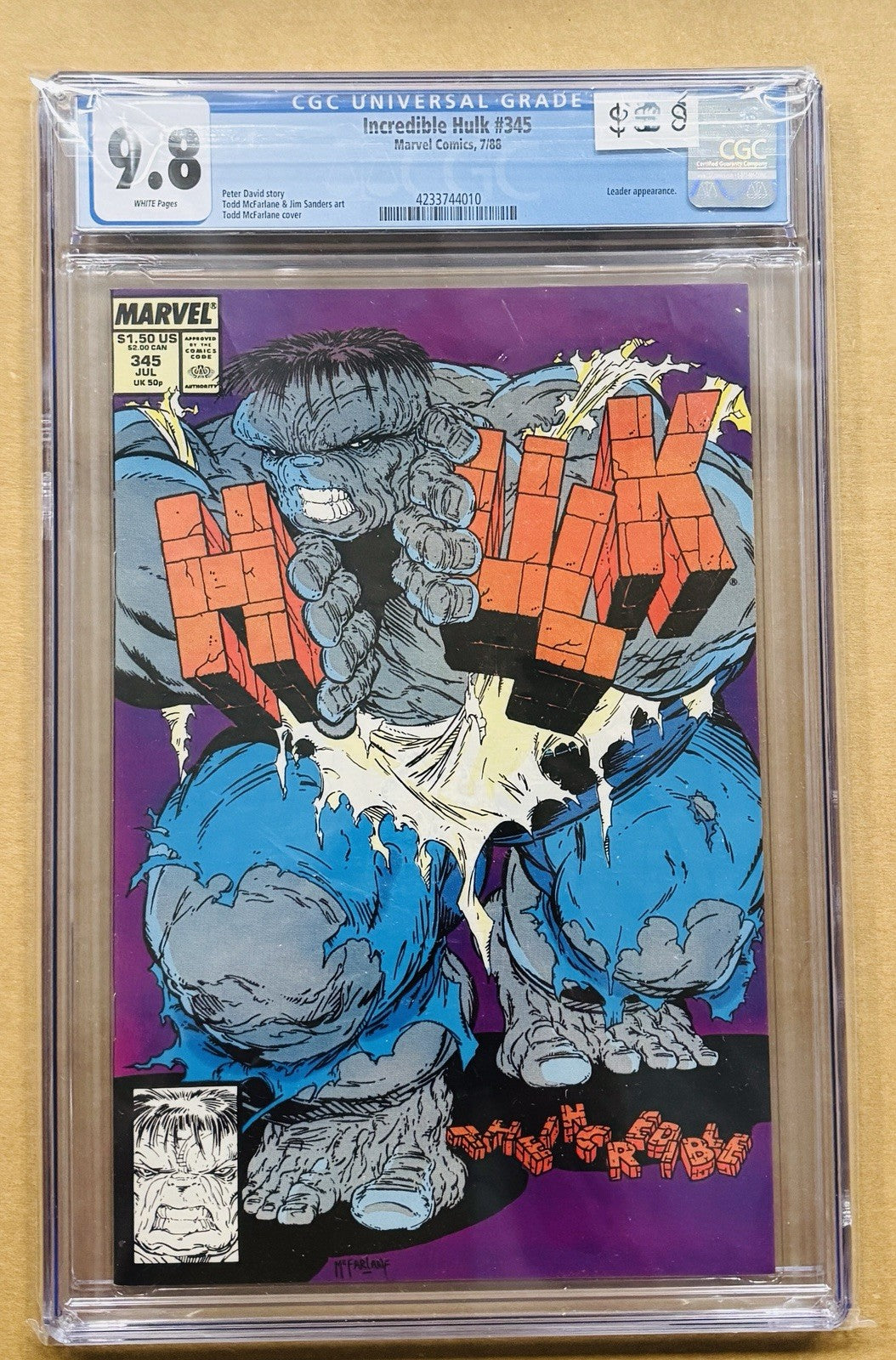 Incredible HulK #345 CGC 9.8