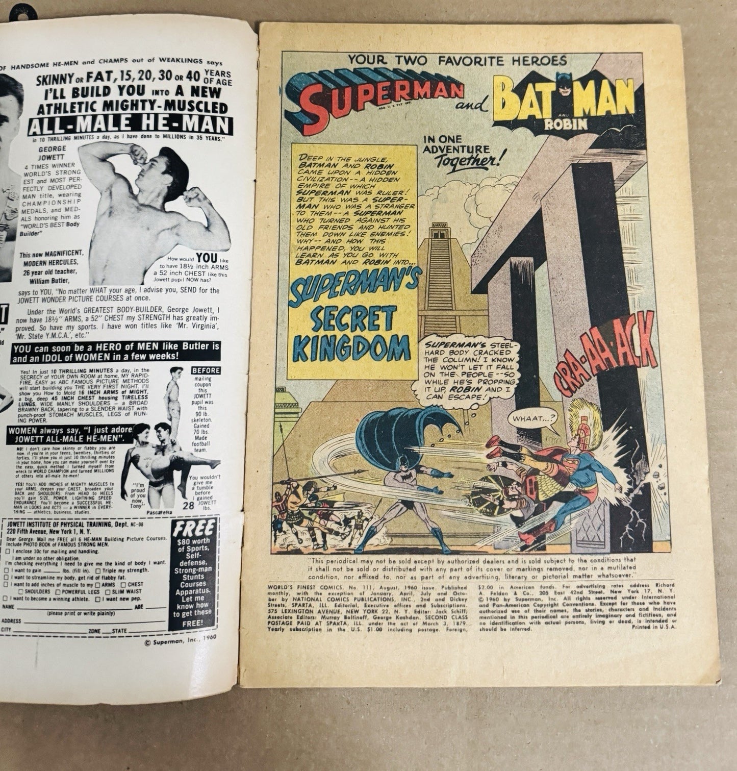 World's Finest Comics #111 - 1st Appearance Clock King VG+