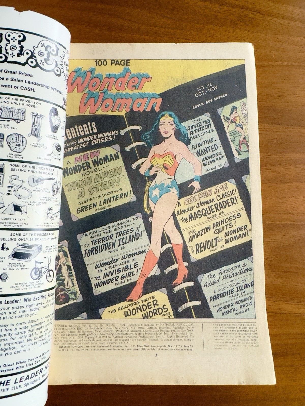 Wonder Woman #214 VG/F 5.0