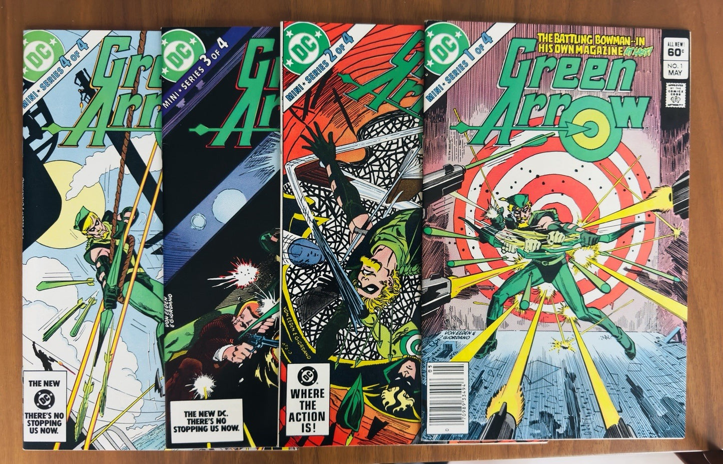 Green Arrow #1 - 4 - Complete Series Newsstand VFNM