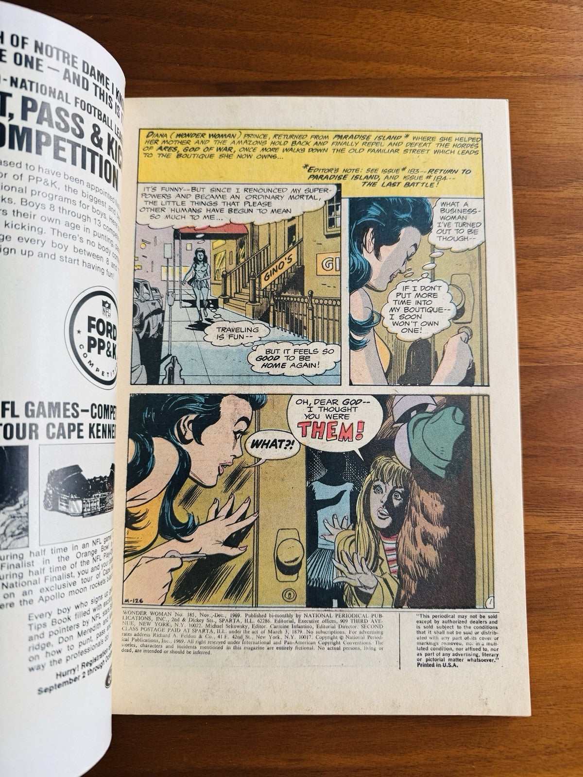 Wonder Woman #185 - I-Ching Morgana Sexy Bath VF-