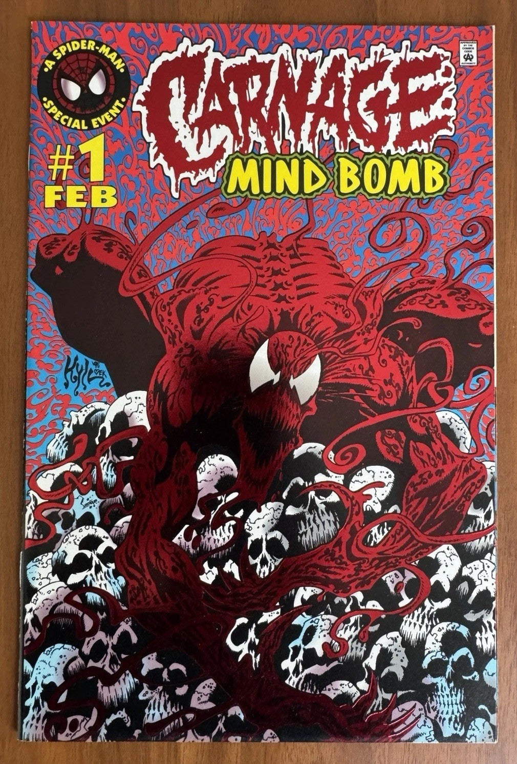 Carnage Mind Bomb #1 NM- 9.2 1st Carnage Solo Title