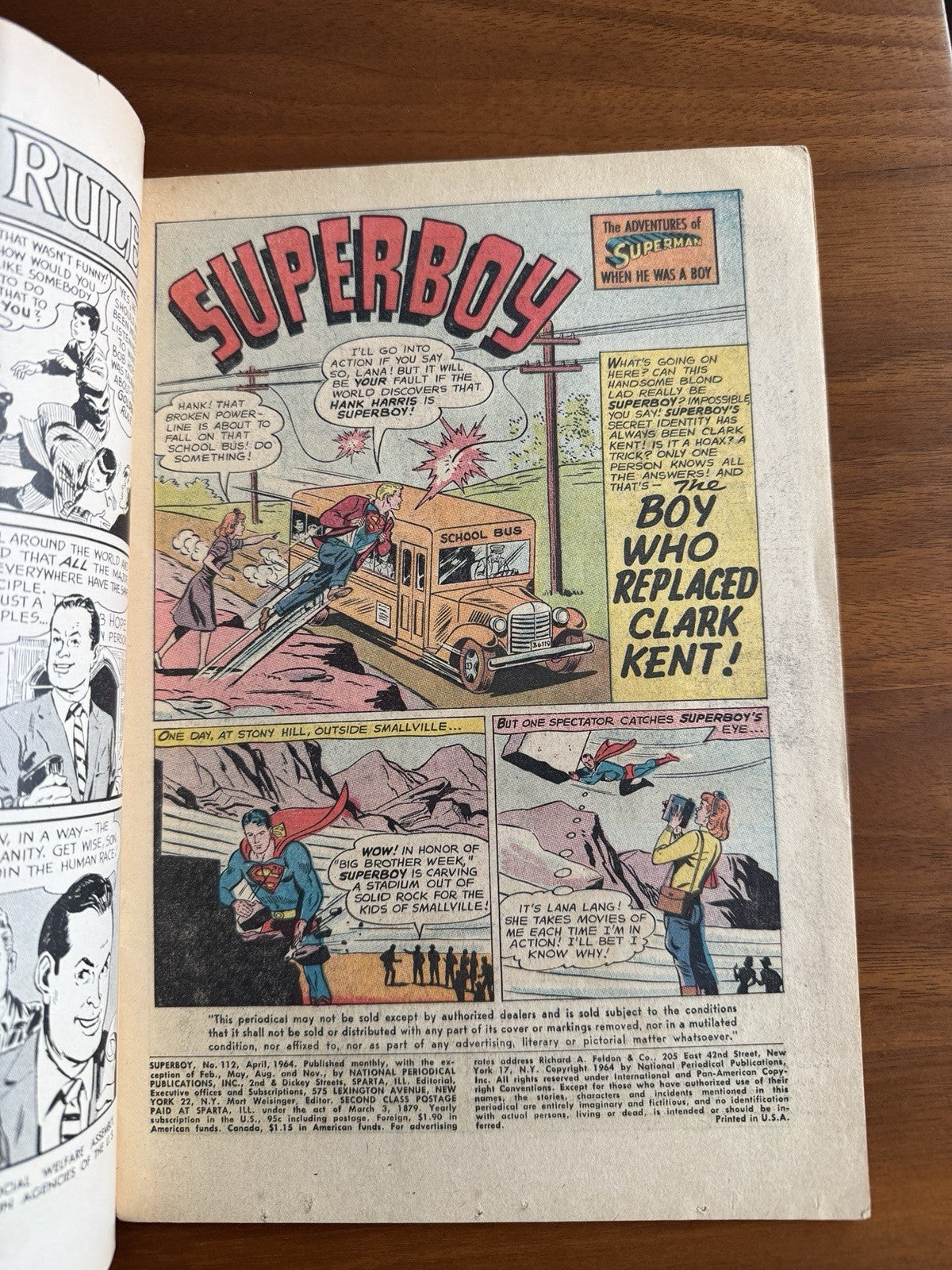 Superboy #112 - Superbaby's Super-Pranks VG 4.0