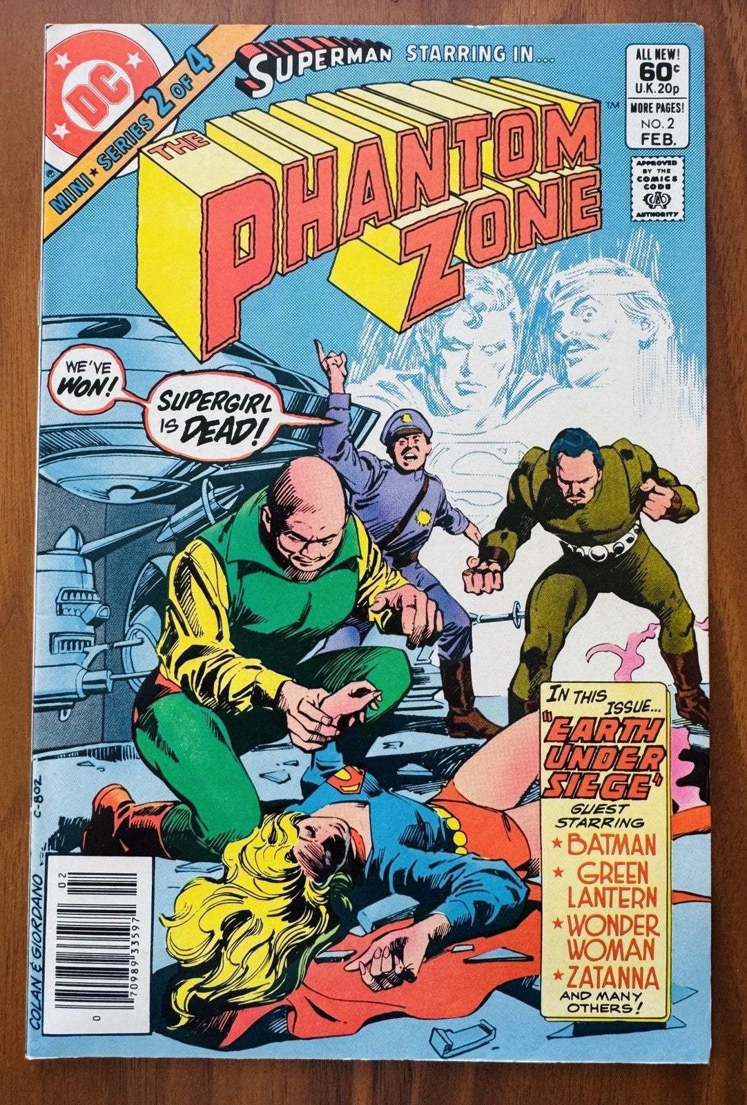 Superman Phantom Zone #1,2,3,4 Complete DC Comic Story Set) VF/NM Newstand