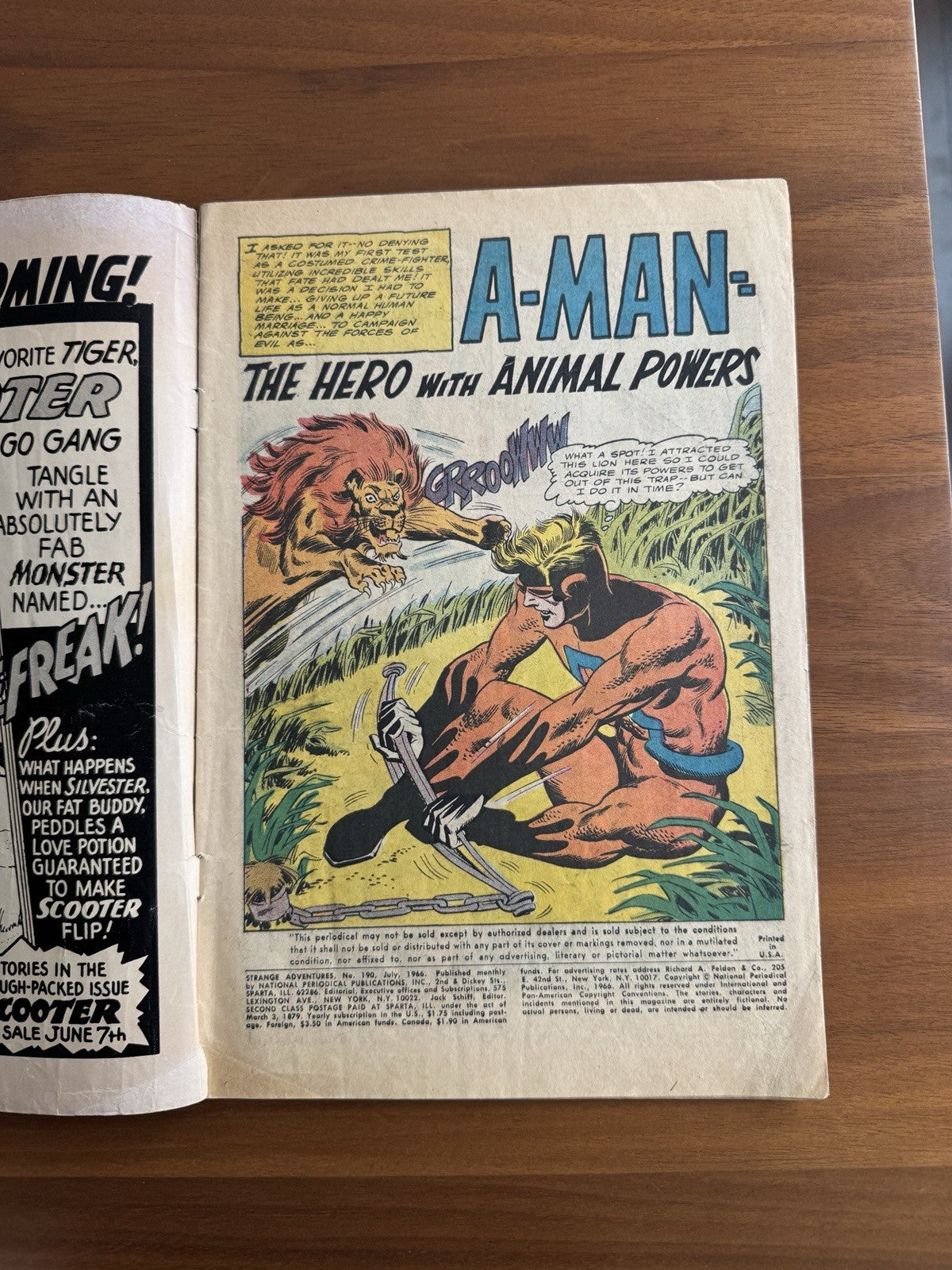 Strange Adventures #190 GD 3.0