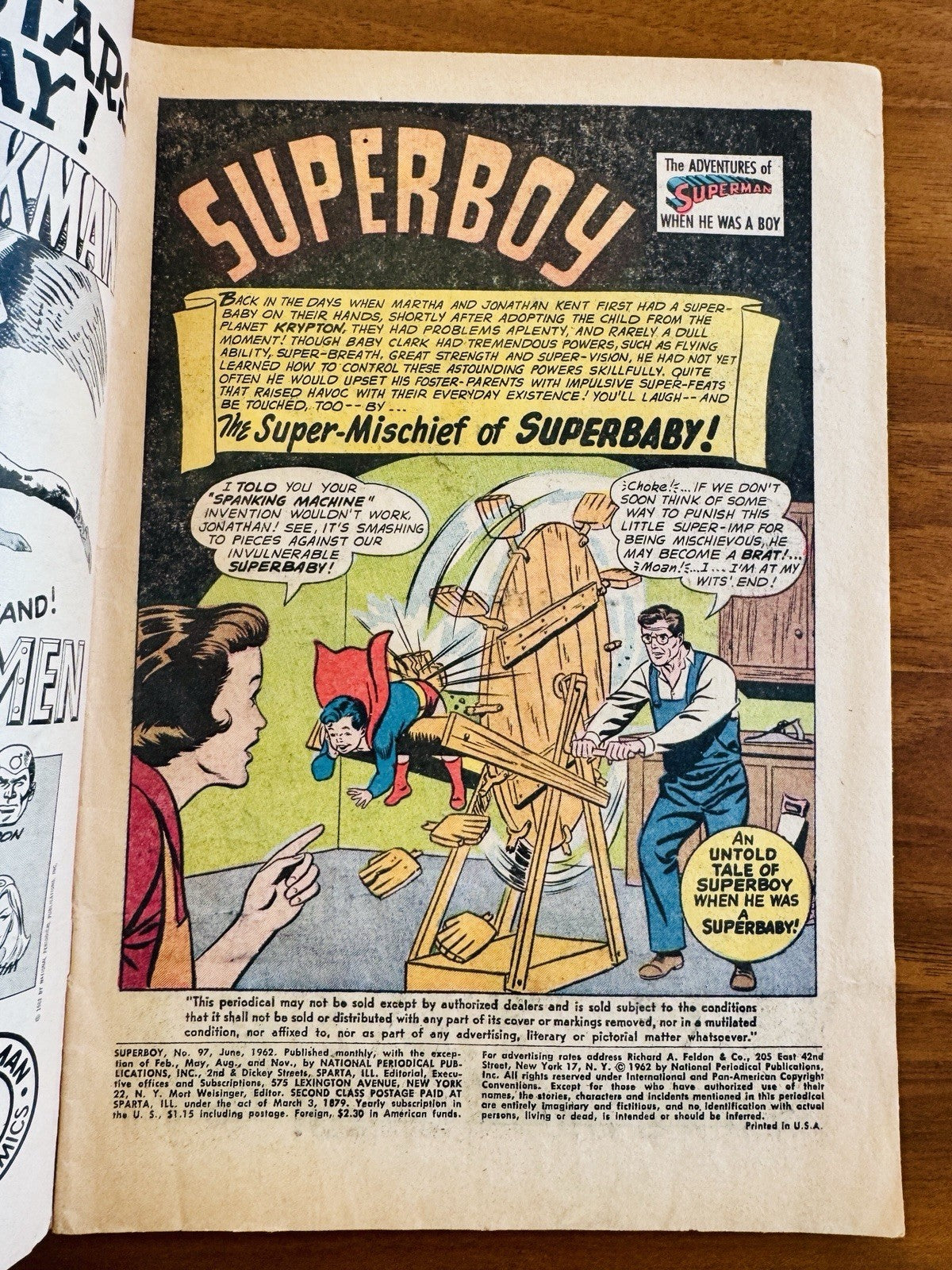Superboy #97 Super-Mischief of Superbaby - VG 4.0