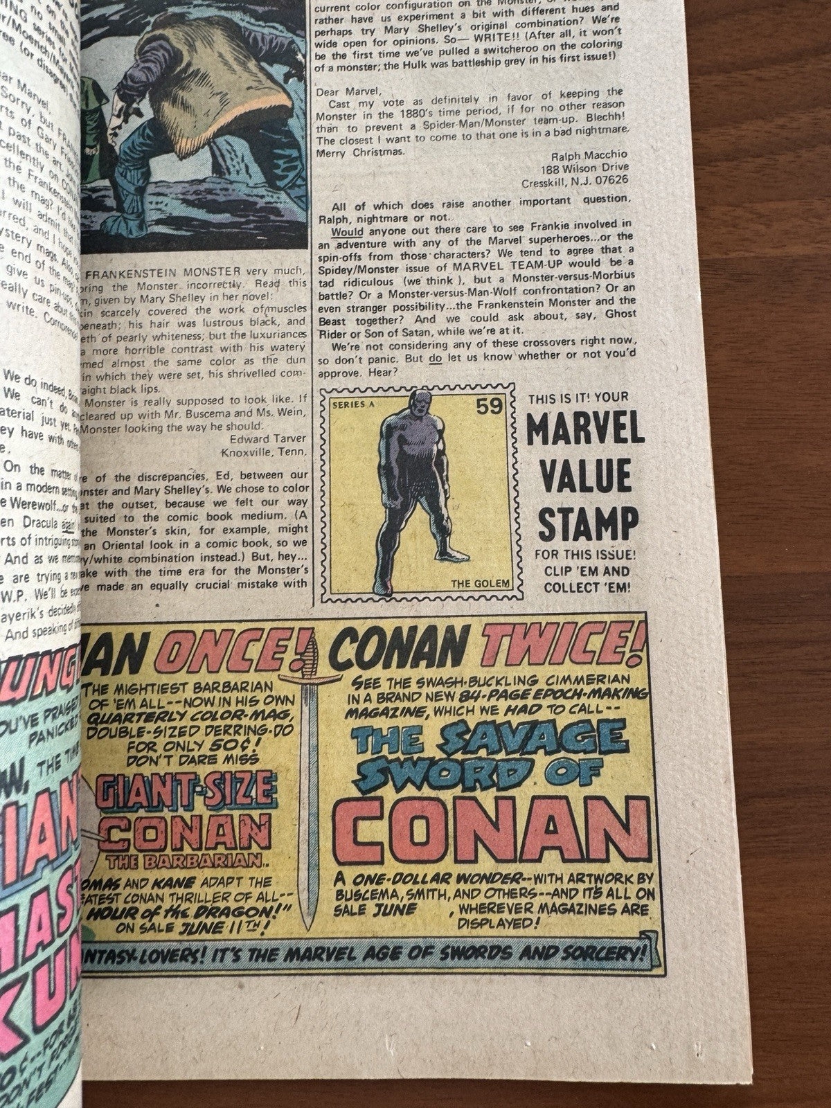 Frankenstein #12 VF- 7.5 (MVS Intact)