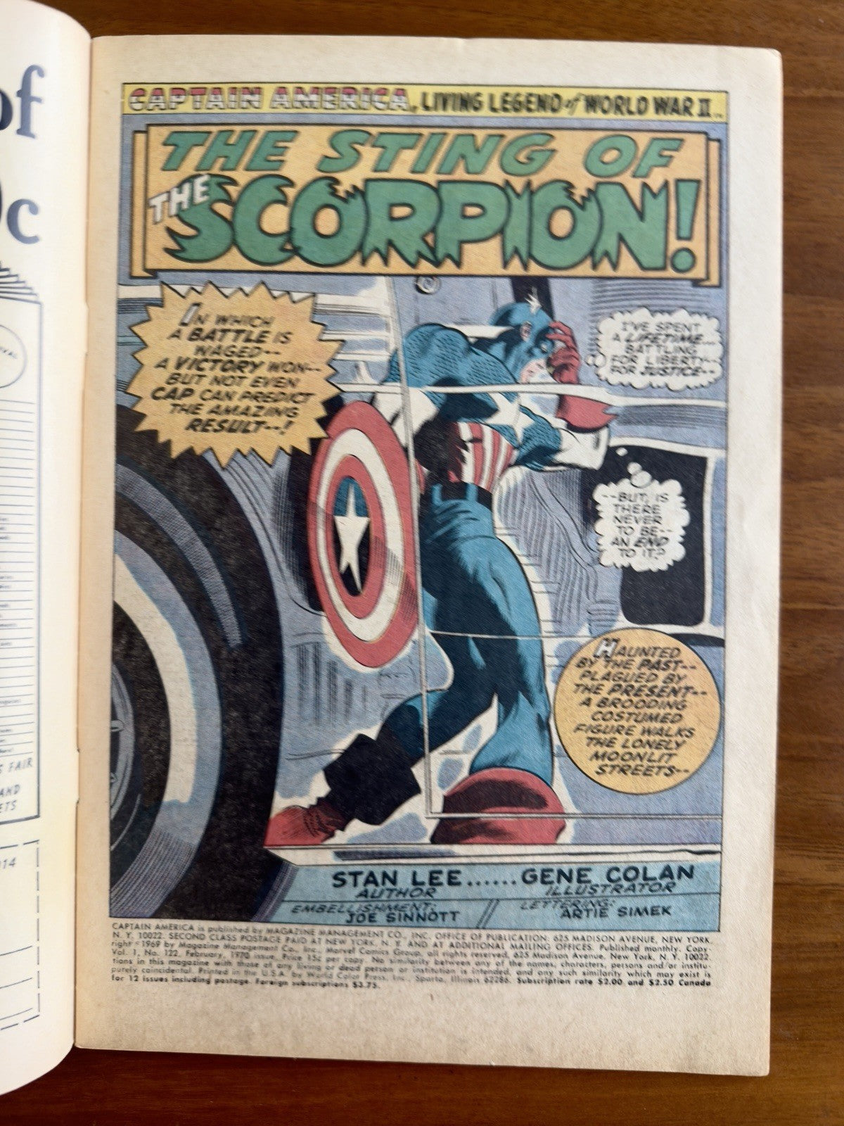 Captain America #122 VG/F 5.0