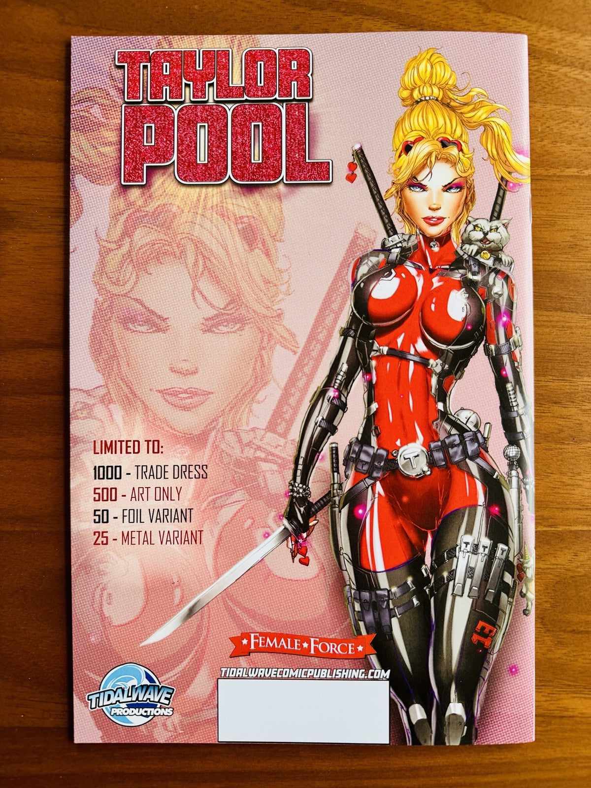 Female Force Taylor Swift Jamie Tyndall Virgin Deadpool Variant Tidal Wave Eras