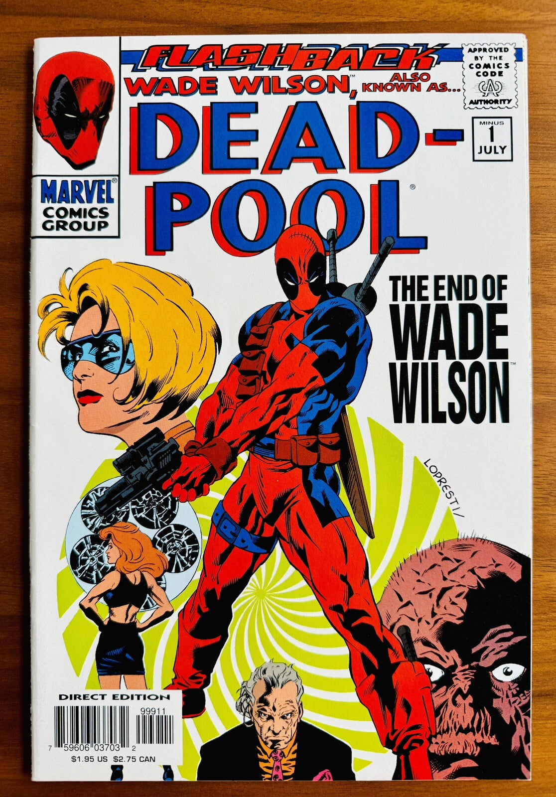 Deadpool Flashback Minus #1 Marvel Comics 1997 - End of Wade Wilson VF