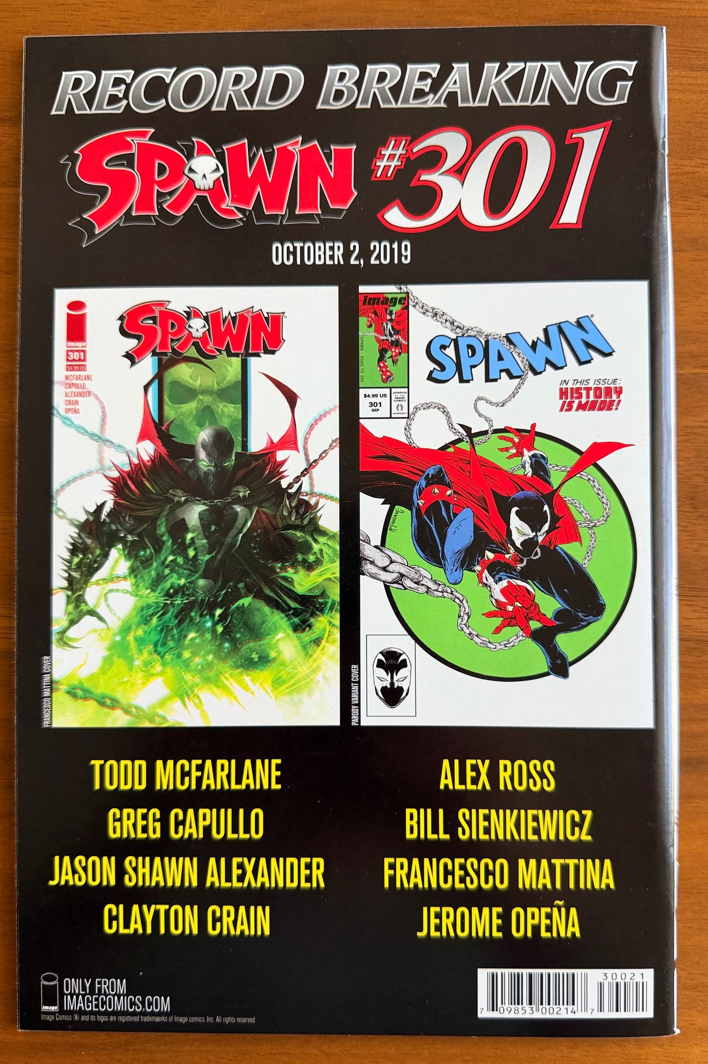 Spawn #300 NM 9.4